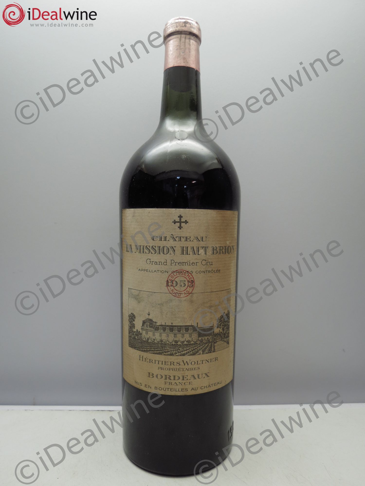 Château la Mission Haut-Brion Cru Classé de Graves Tampon Nicolas 1952 - Lot de 1 magnum - 0