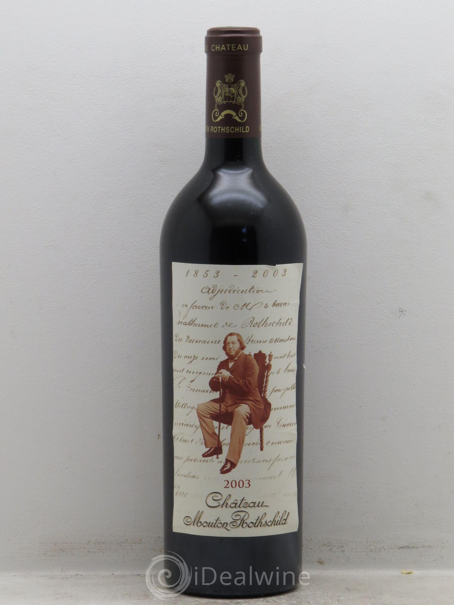 Château Mouton Rothschild 1er Grand Cru Classé 2003 - Lot de 1 bouteille - 0