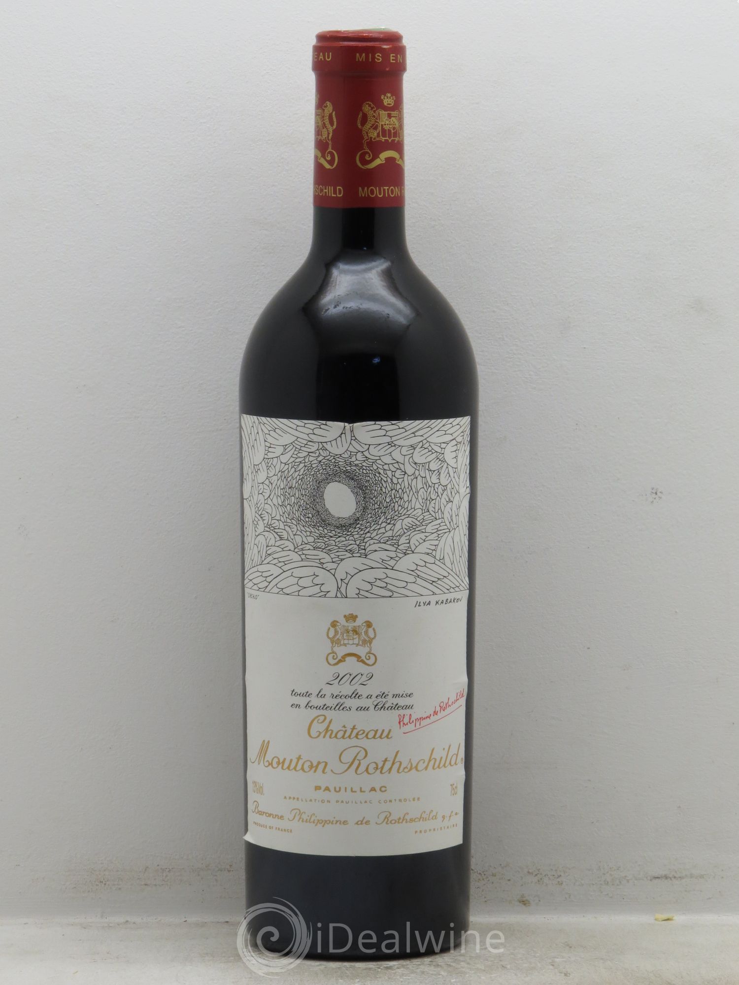 Château Mouton Rothschild 1er Grand Cru Classé 2002 - Lot de 1 bouteille - 0