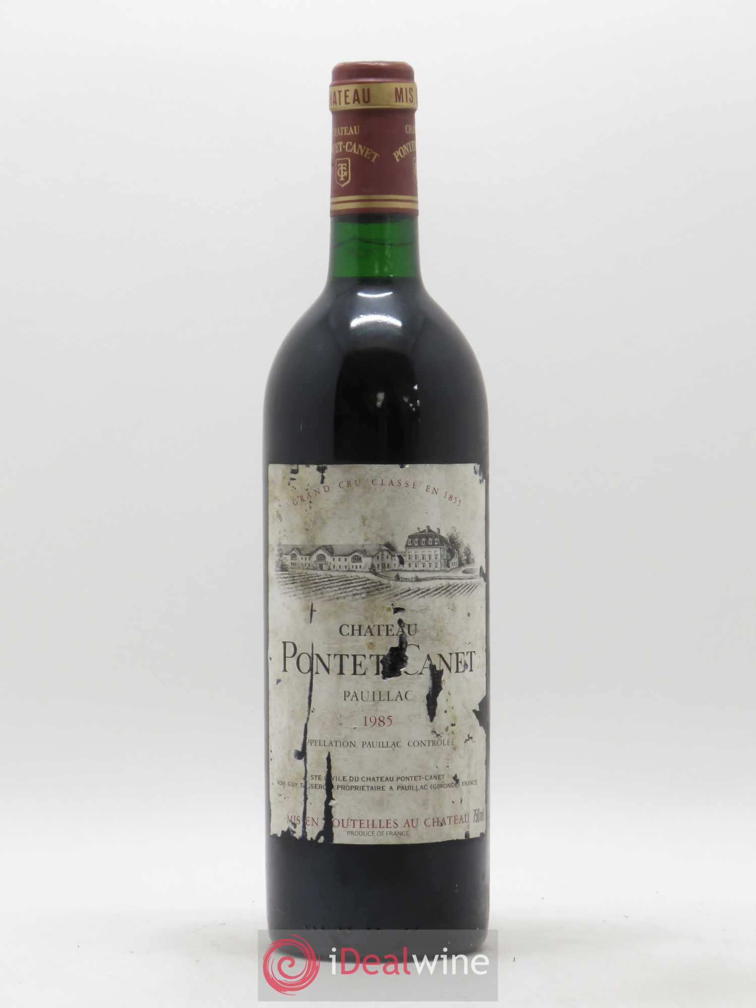 Château Pontet Canet 5ème Grand Cru Classé 1985 - Lot de 1 bouteille - 0