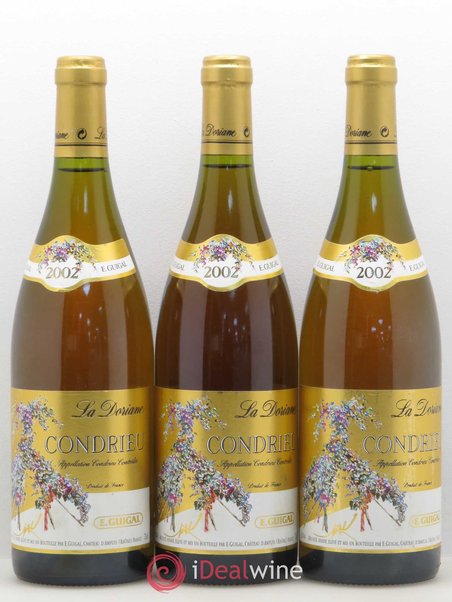 Condrieu La Doriane Guigal 2002 - Lot de 3 bouteilles - 0