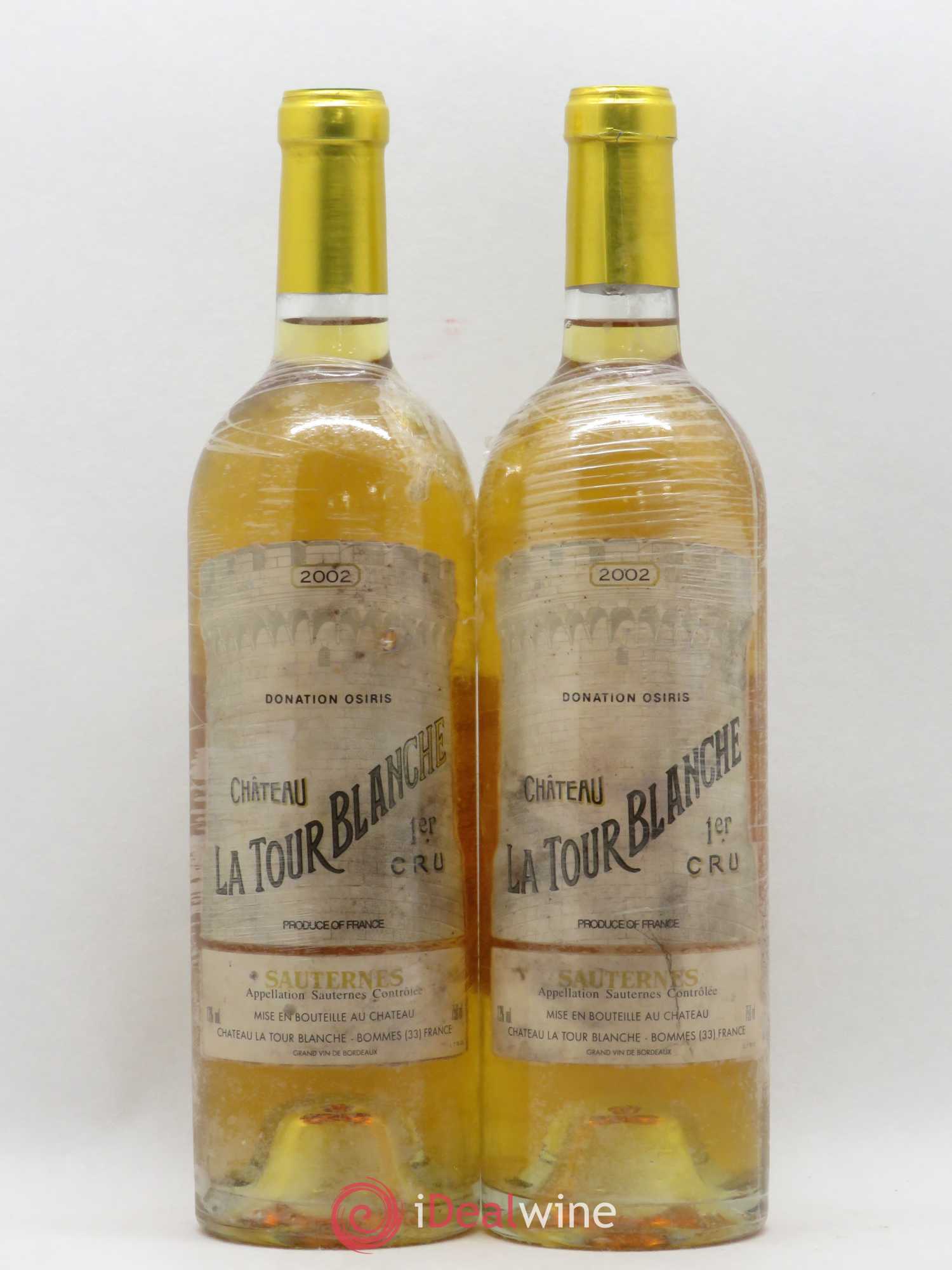 Château la Tour Blanche 1er Grand Cru Classé 2002 - Lotto di 2 bottiglie - 0
