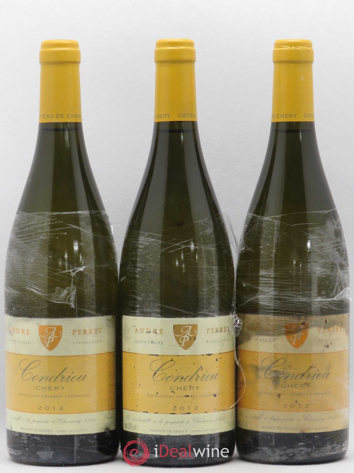 Condrieu Chery André Perret 2012 - Lot de 3 bouteilles - 0