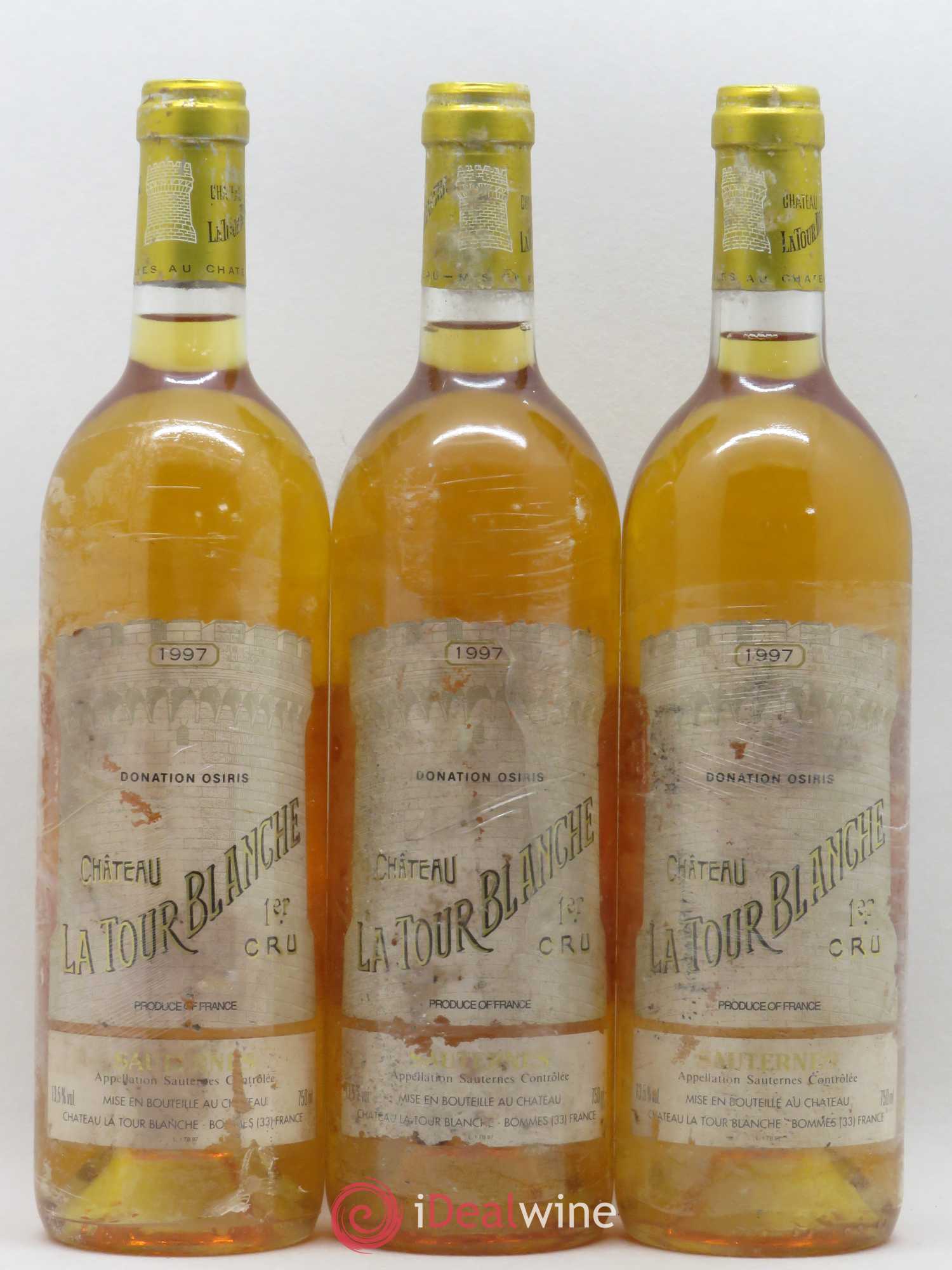 Château la Tour Blanche 1er Grand Cru Classé 1997 - Lot de 3 bouteilles - 0