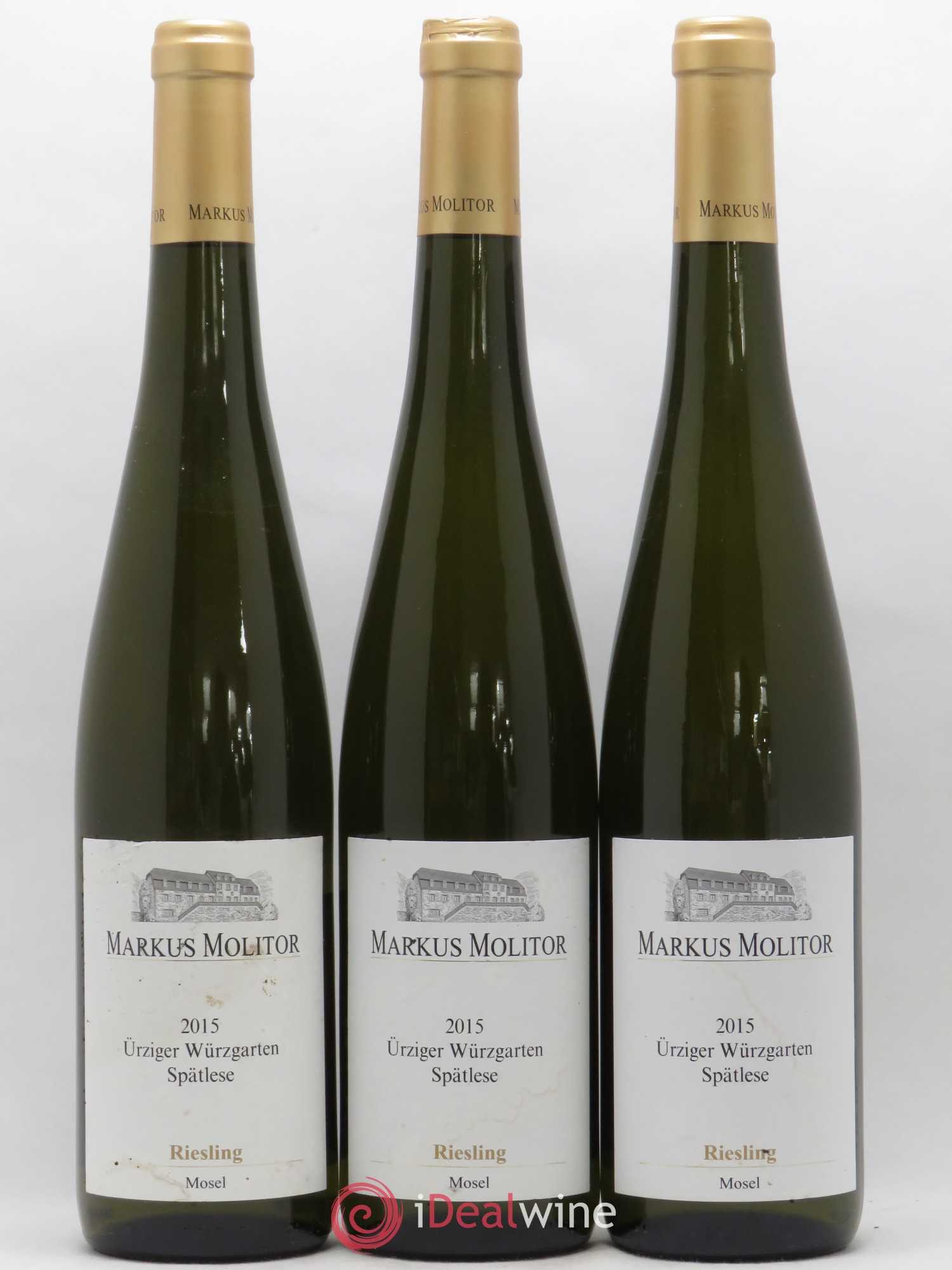 Allemagne Mosel-Saar Riesling Spatlese Urziger Würzgarten Markus Molitor 2015 - Posten von 3 Flaschen - 0