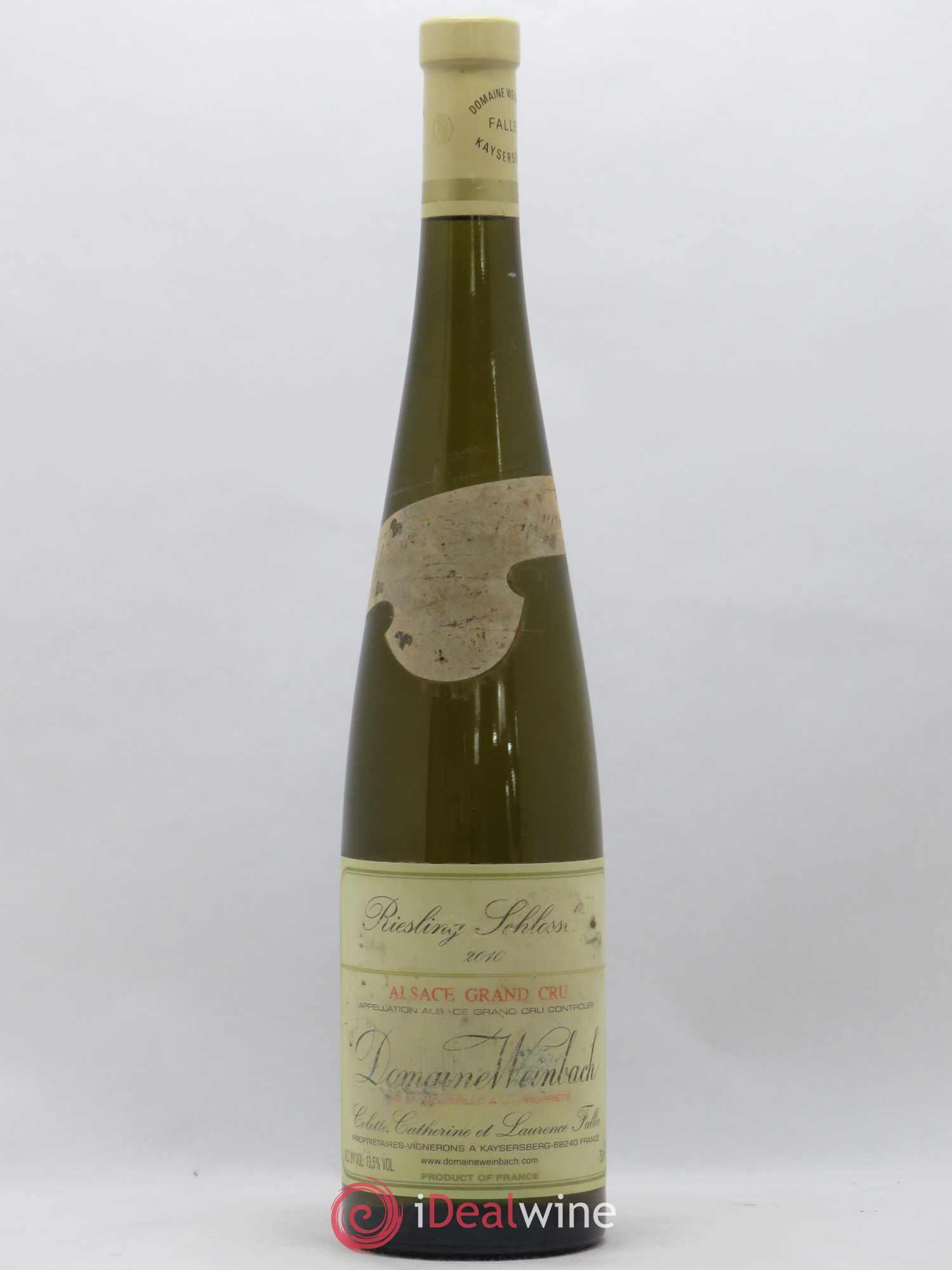 Alsace Grand Cru Schlossberg Riesling Weinbach (Domaine) 2010 - Lot de 1 bouteille - 0