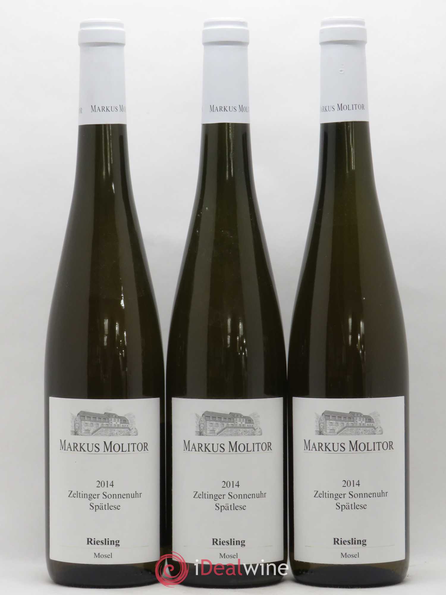 Riesling Markus Molitor Zeltinger Sonnenuhr Spätlese White Capsule 2014 - Posten von 3 Flaschen - 0