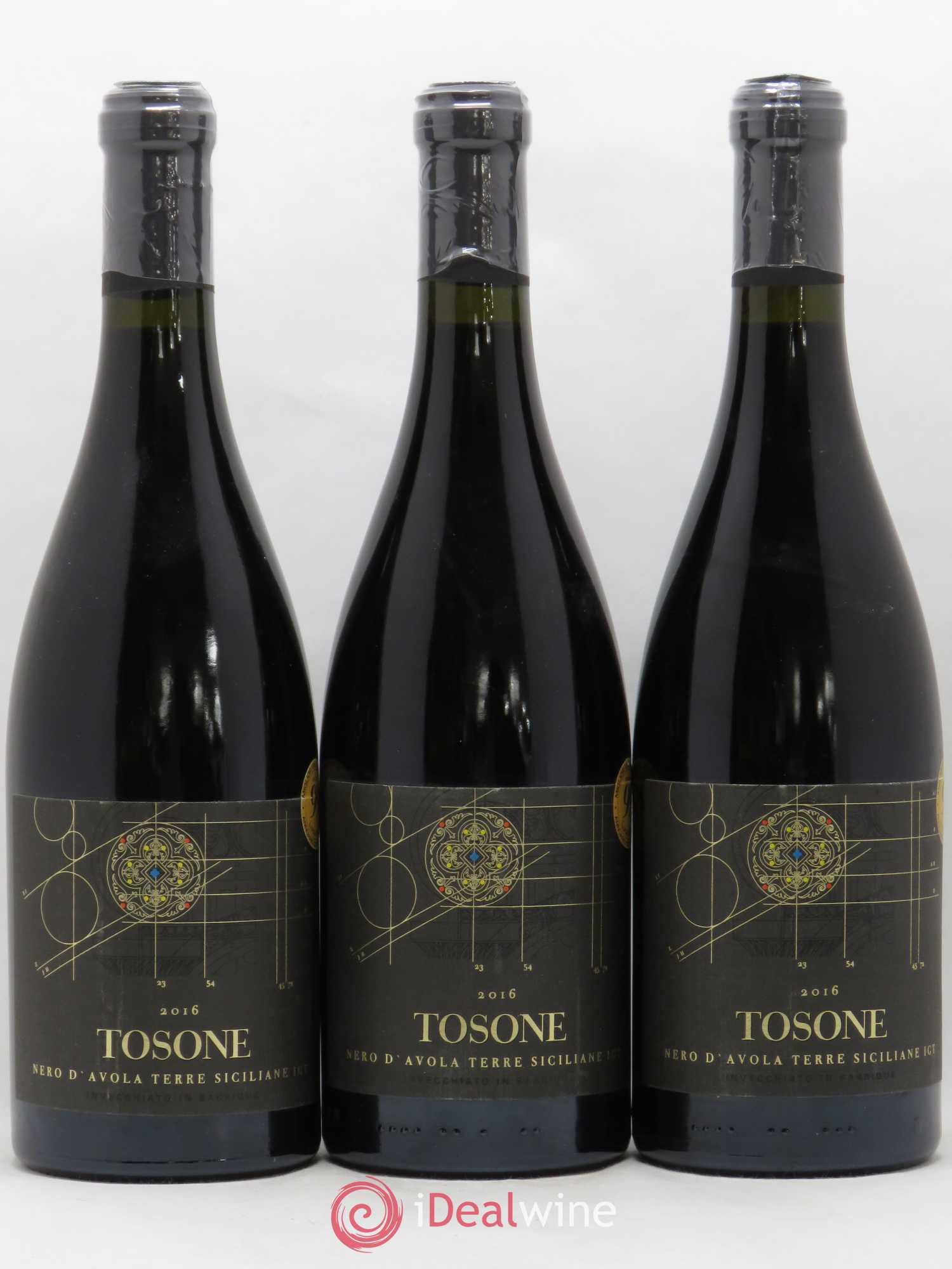 Italie Terre Siciliane IGT Tosone Nero d'Avola Lucas Maroni (sans prix de réserve) 2016 - Posten von 3 Flaschen - 0
