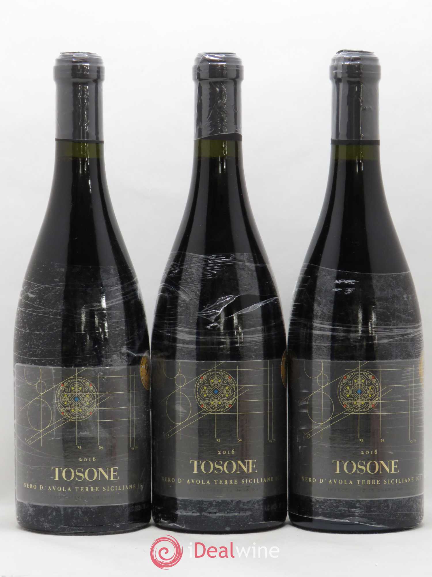 Italie Terre Siciliane IGT Tosone Nero d'Avola Lucas Maroni (sans prix de réserve) 2016 - Posten von 3 Flaschen - 0