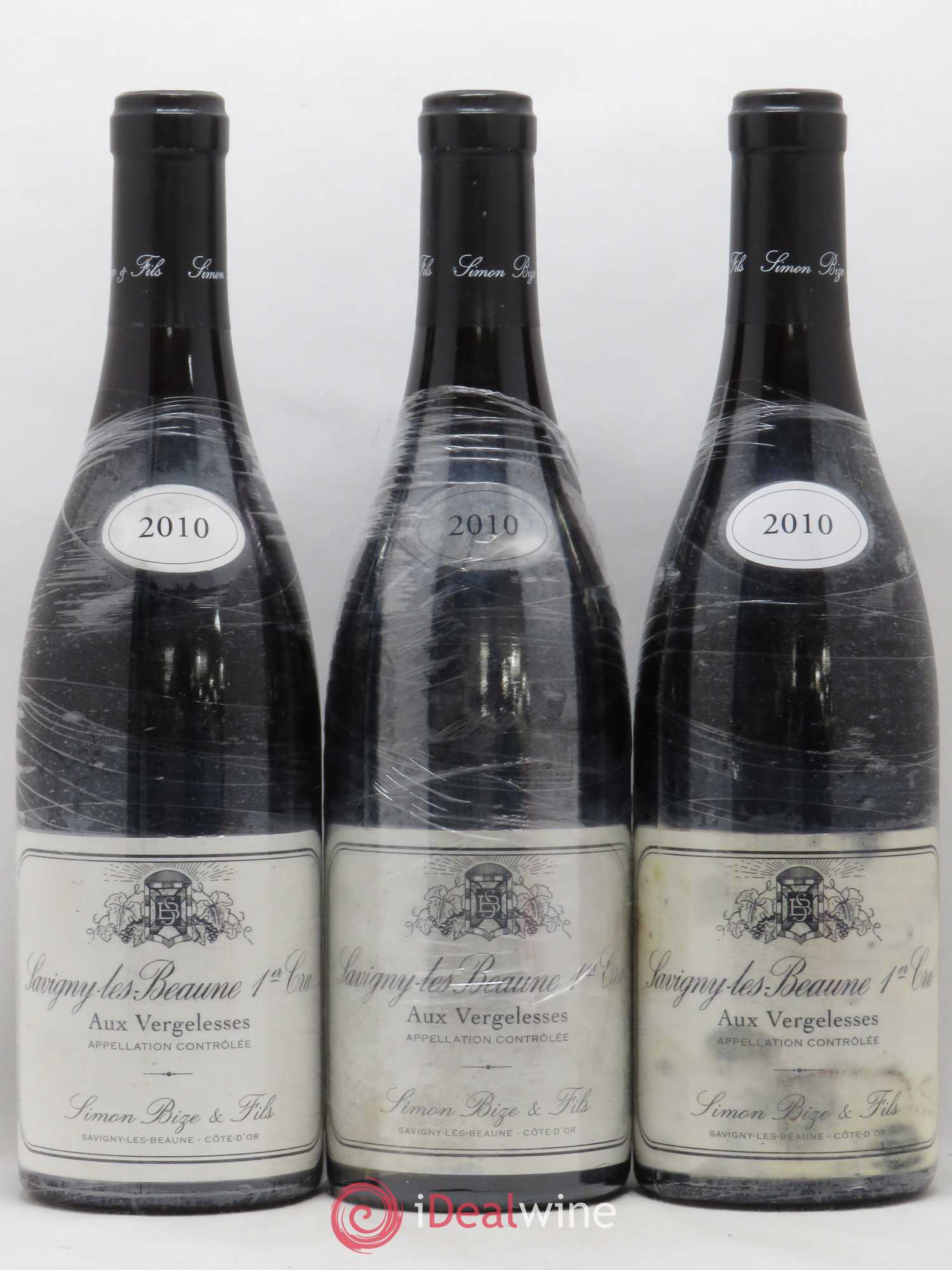Savigny-lès-Beaune 1er Cru Aux Vergelesses Simon Bize & Fils 2010 - Lot de 3 bouteilles - 0