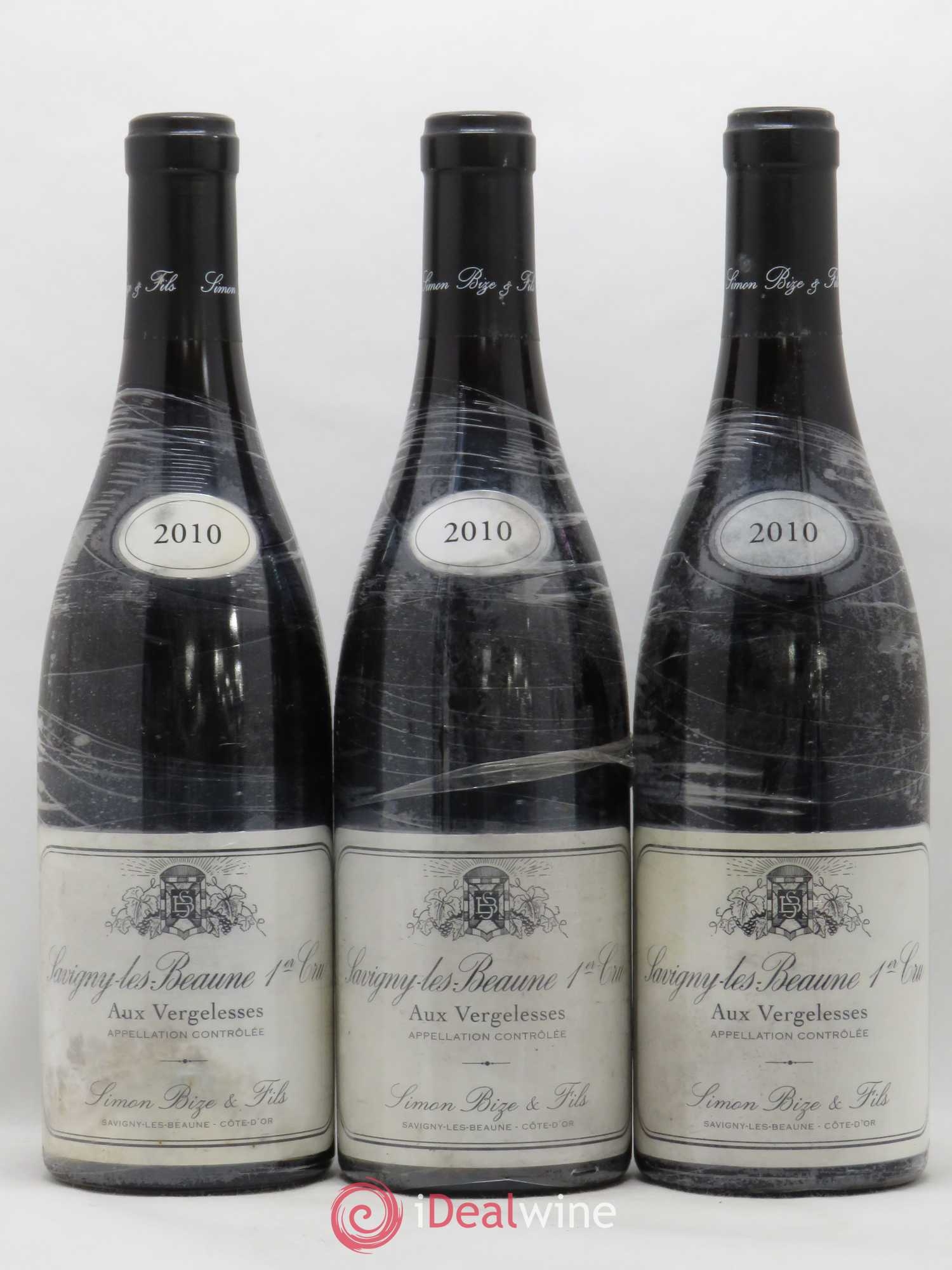 Savigny-lès-Beaune 1er Cru Aux Vergelesses Simon Bize & Fils 2010 - Lot de 3 bouteilles - 0