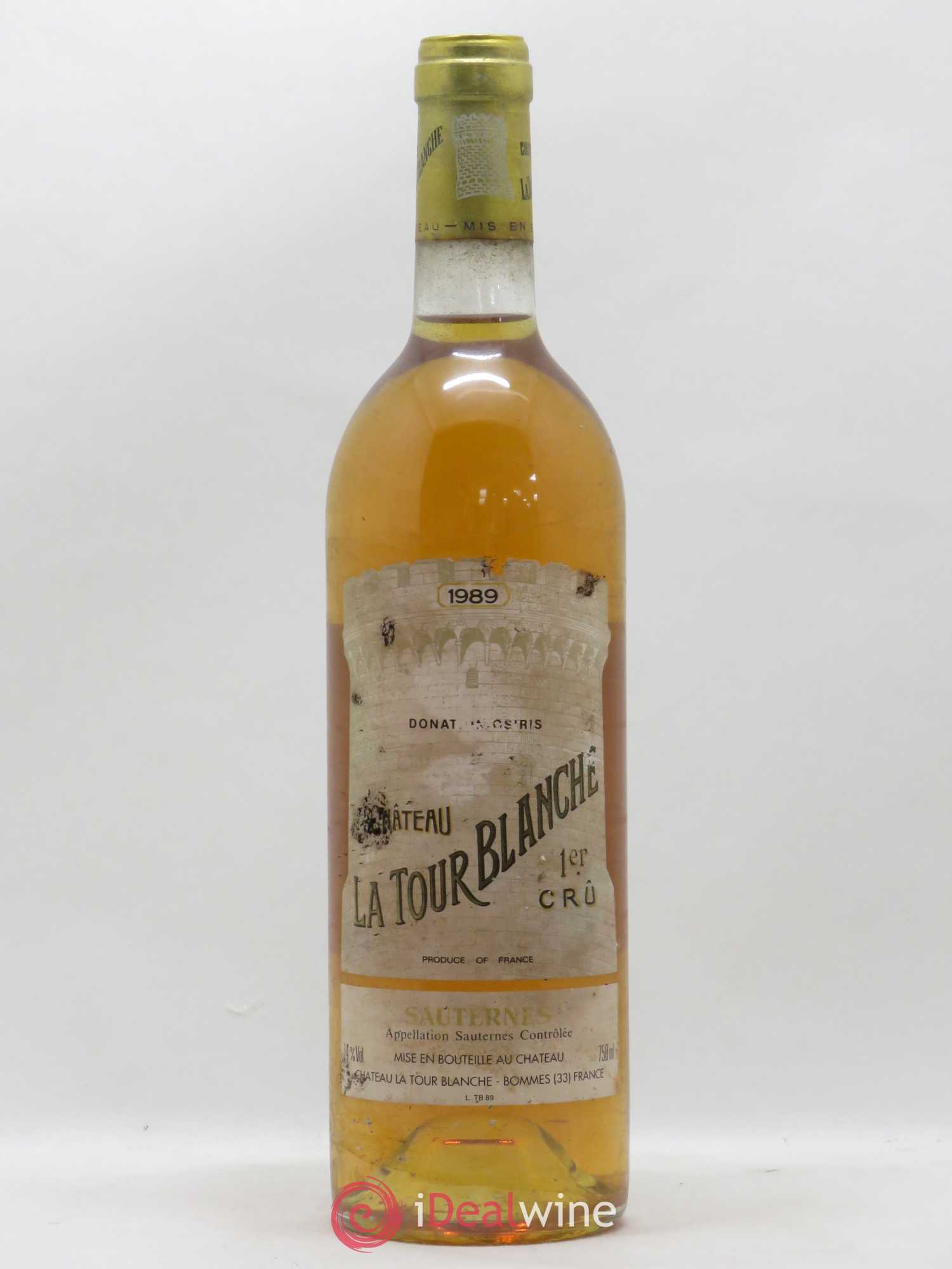 Château la Tour Blanche 1er Grand Cru Classé 1989 - Lotto di 1 bottiglia - 0