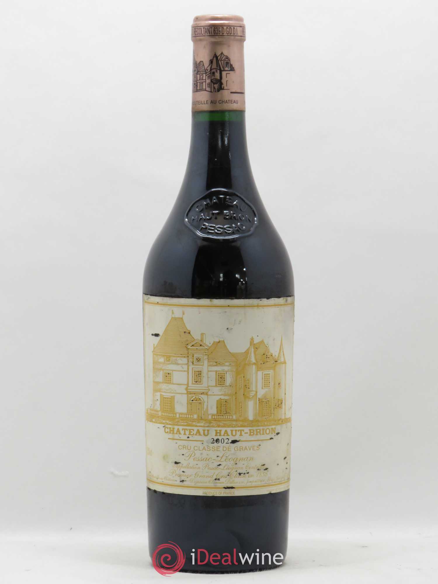 Château Haut Brion 1er Grand Cru Classé 2002 - Lot de 1 bouteille - 0