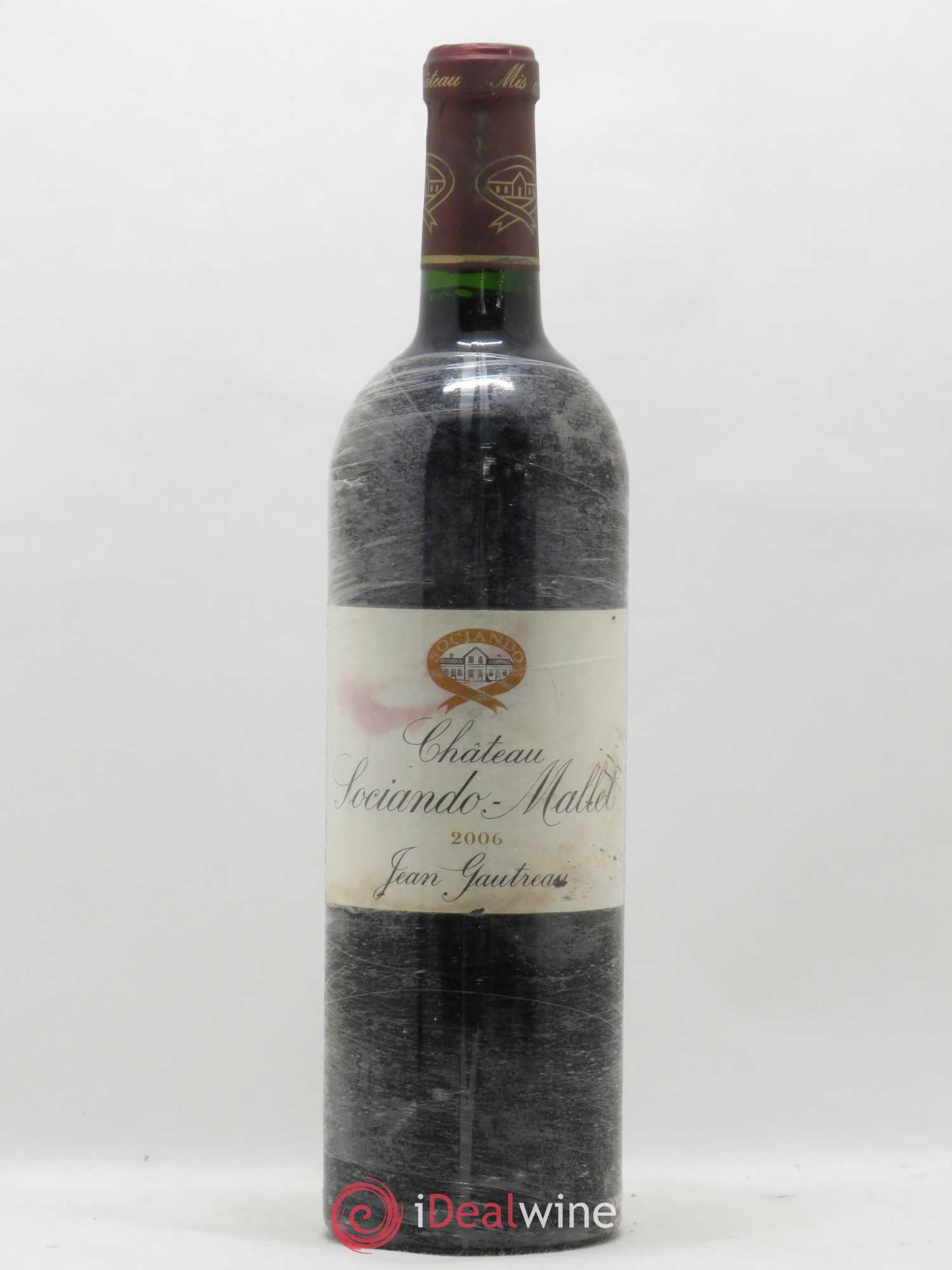 Château Sociando Mallet 2006 - Lot de 1 bouteille - 0
