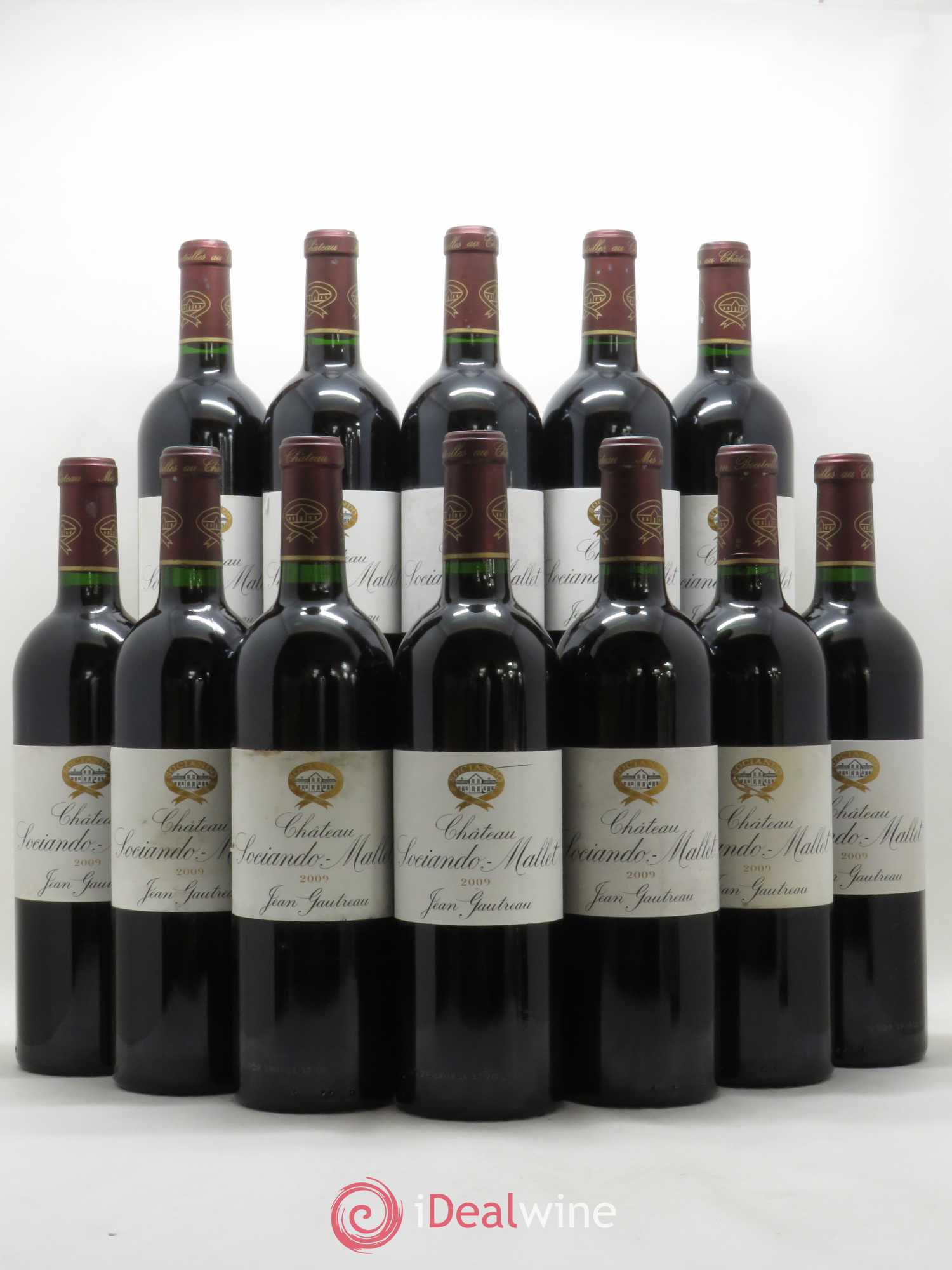 Château Sociando Mallet 2009 - Lot de 12 bouteilles - 0