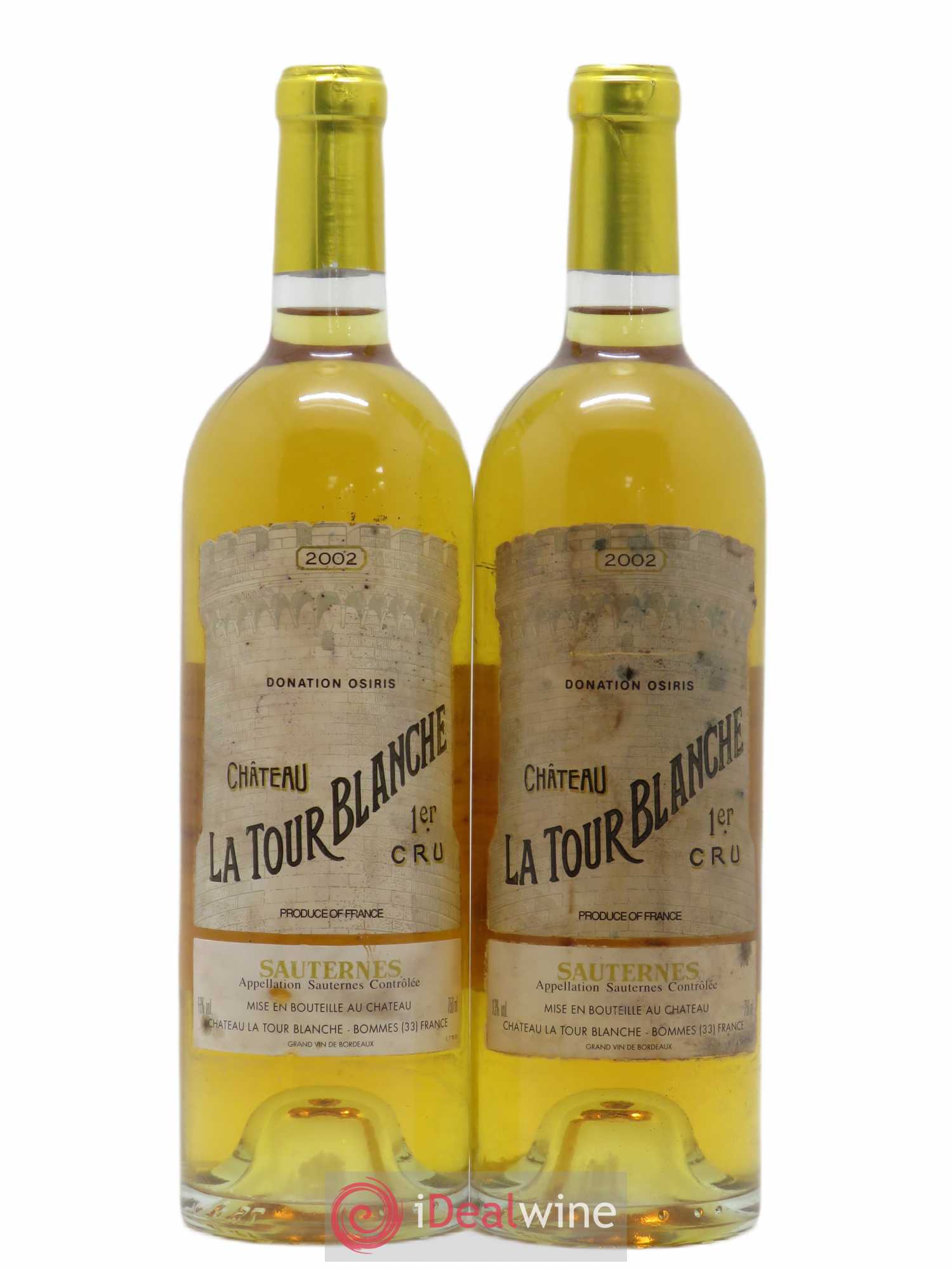 Château la Tour Blanche 1er Grand Cru Classé 2002 - Lotto di 2 bottiglie - 0