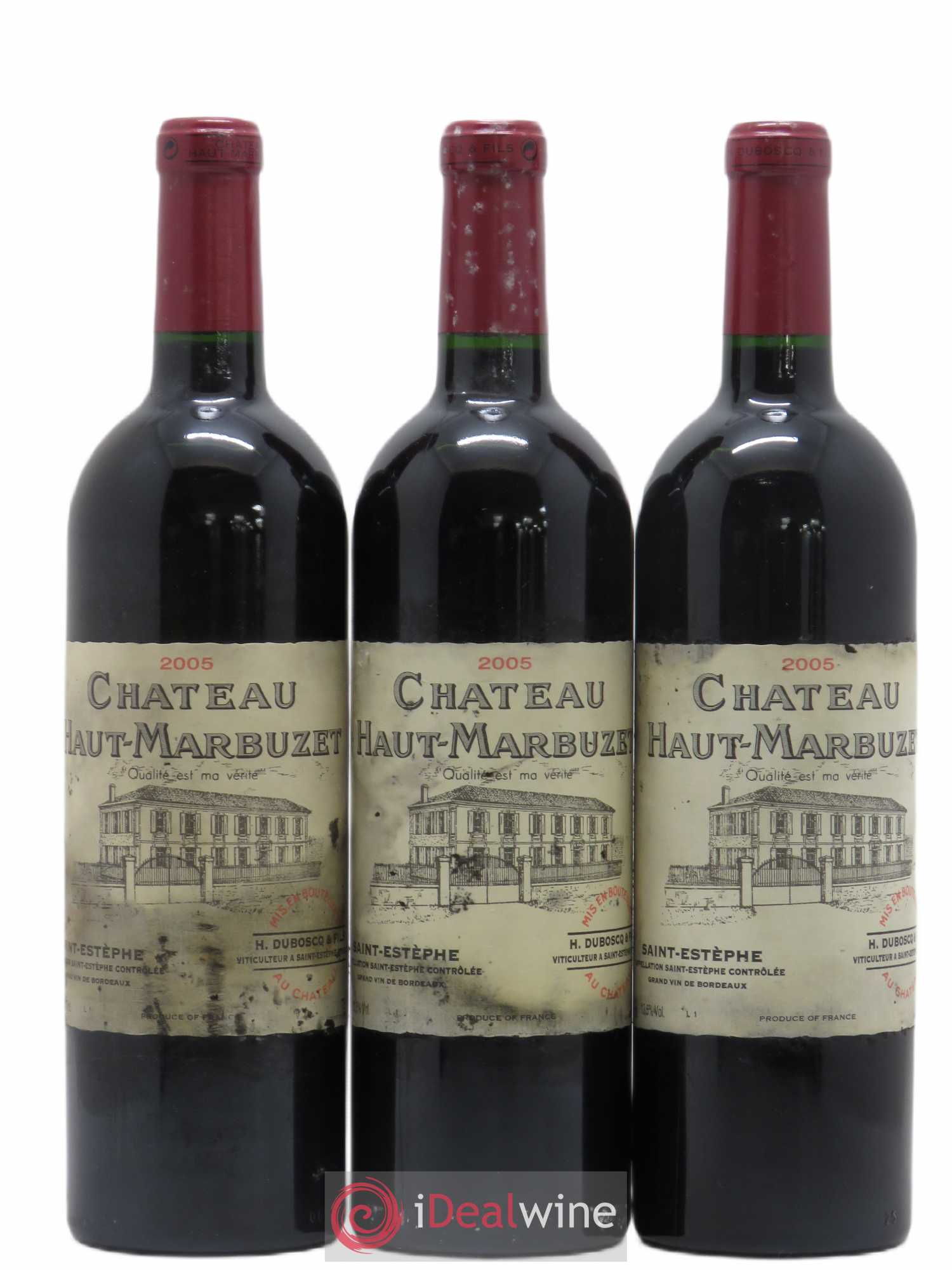 Château Haut Marbuzet 2005 - Lot de 3 bouteilles - 0