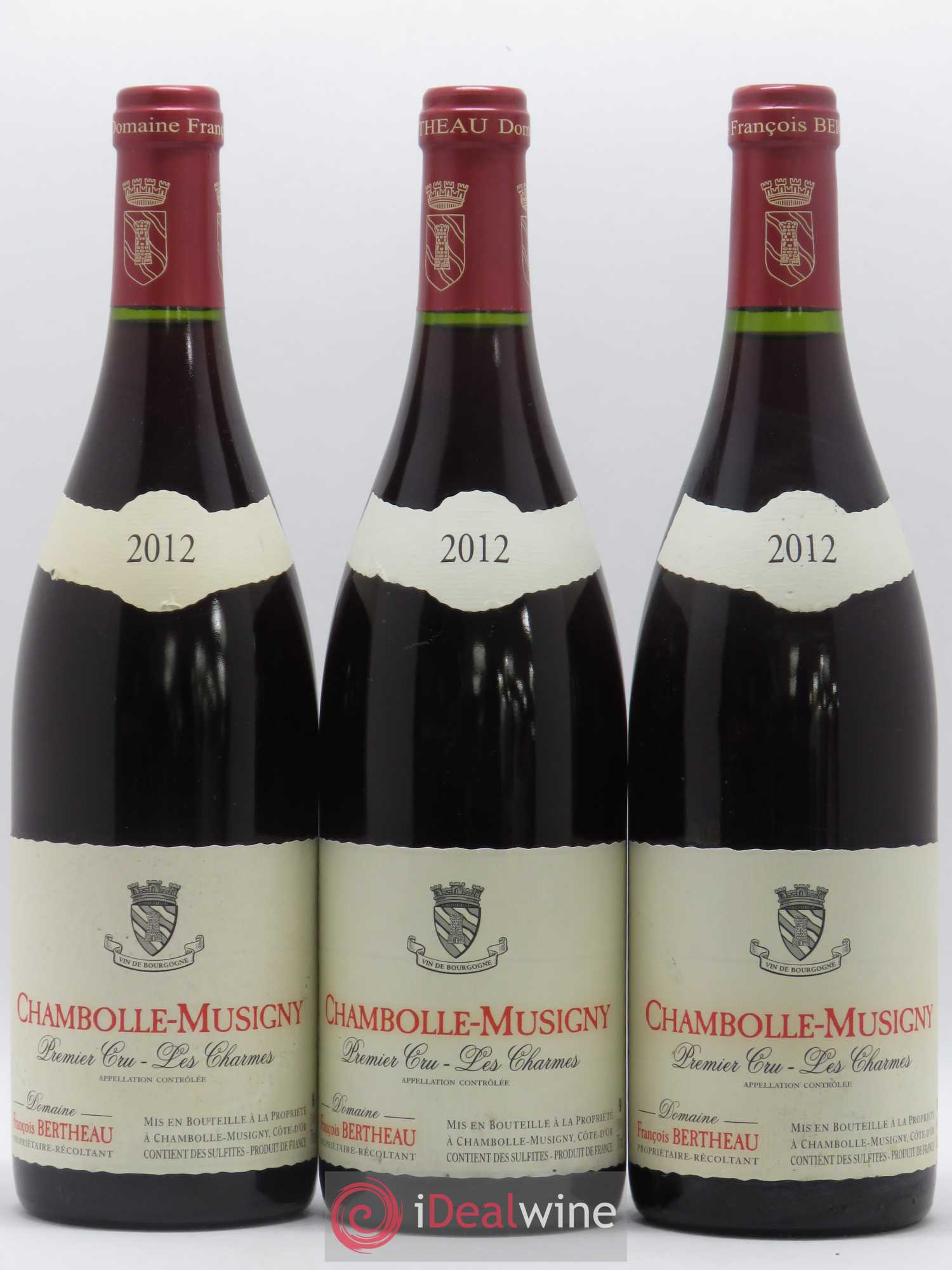 Chambolle-Musigny 1er Cru Les Charmes François Bertheau 2012 - Lot de 3 bouteilles - 0