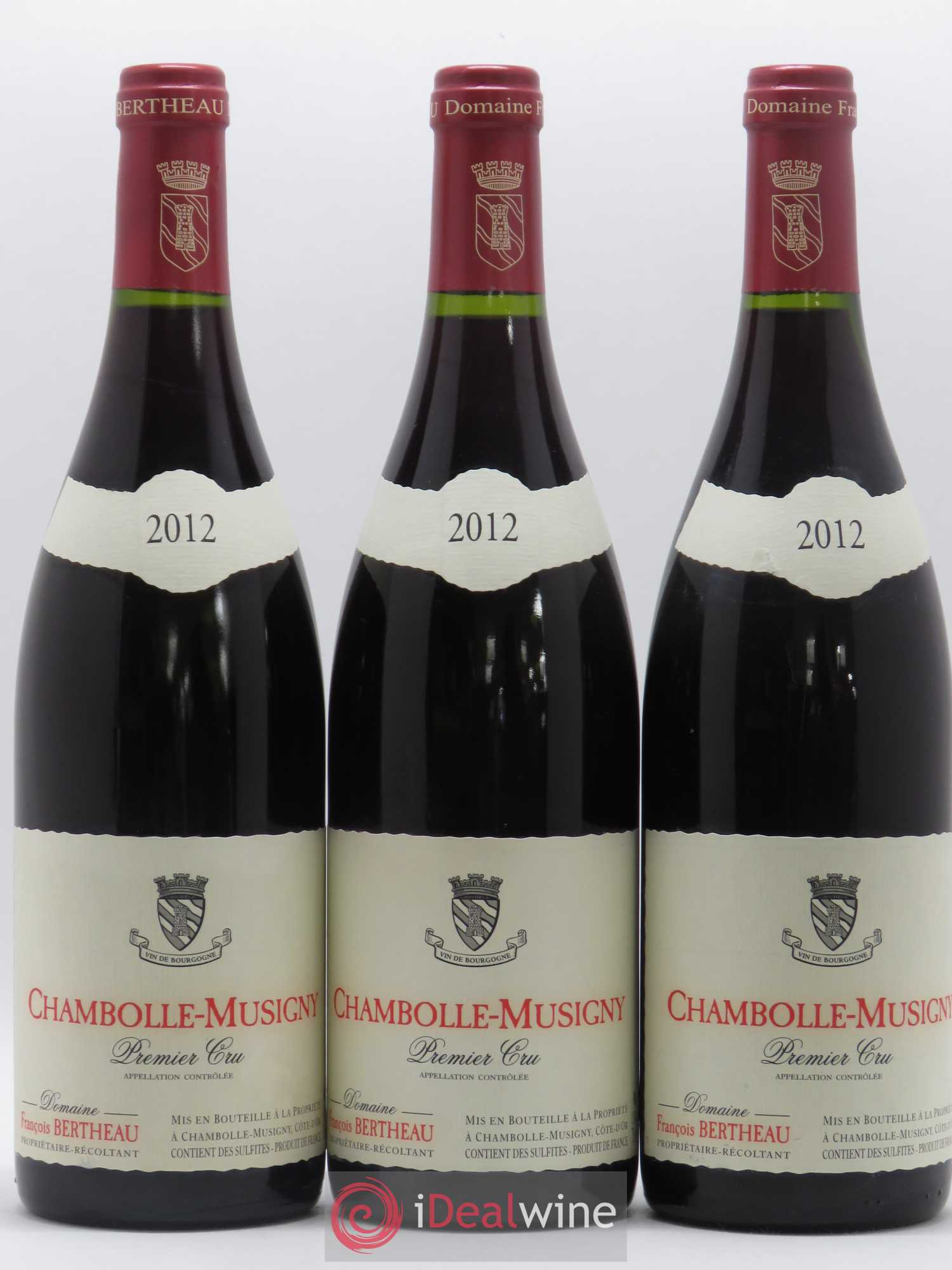 Chambolle-Musigny 1er Cru François Bertheau 2012 - Lot de 3 bouteilles - 0