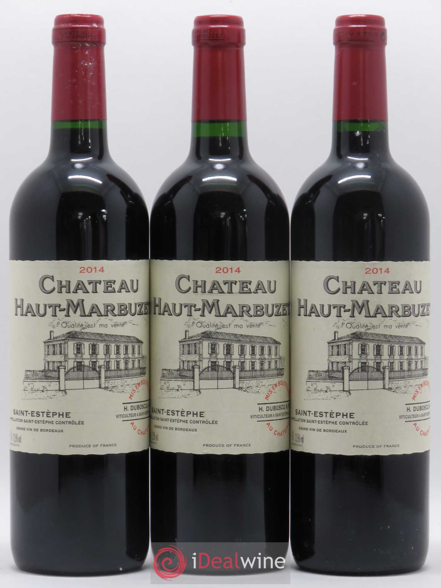 Château Haut Marbuzet 2014 - Lot de 3 bouteilles - 0