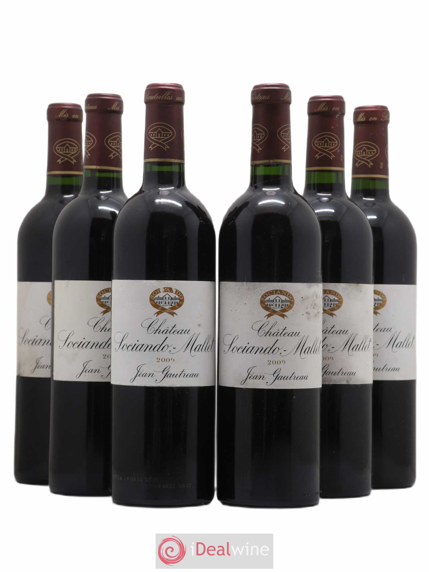 Château Sociando Mallet 2009 - Lot de 6 bouteilles - 0