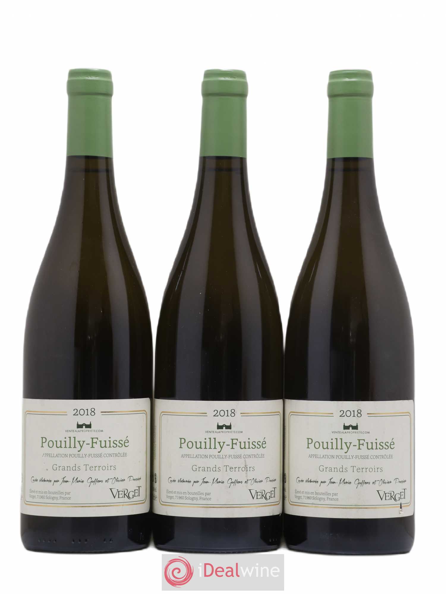 Pouilly-Fuissé Grands Terroirs Verget 2018 - Lot de 3 bouteilles - 0
