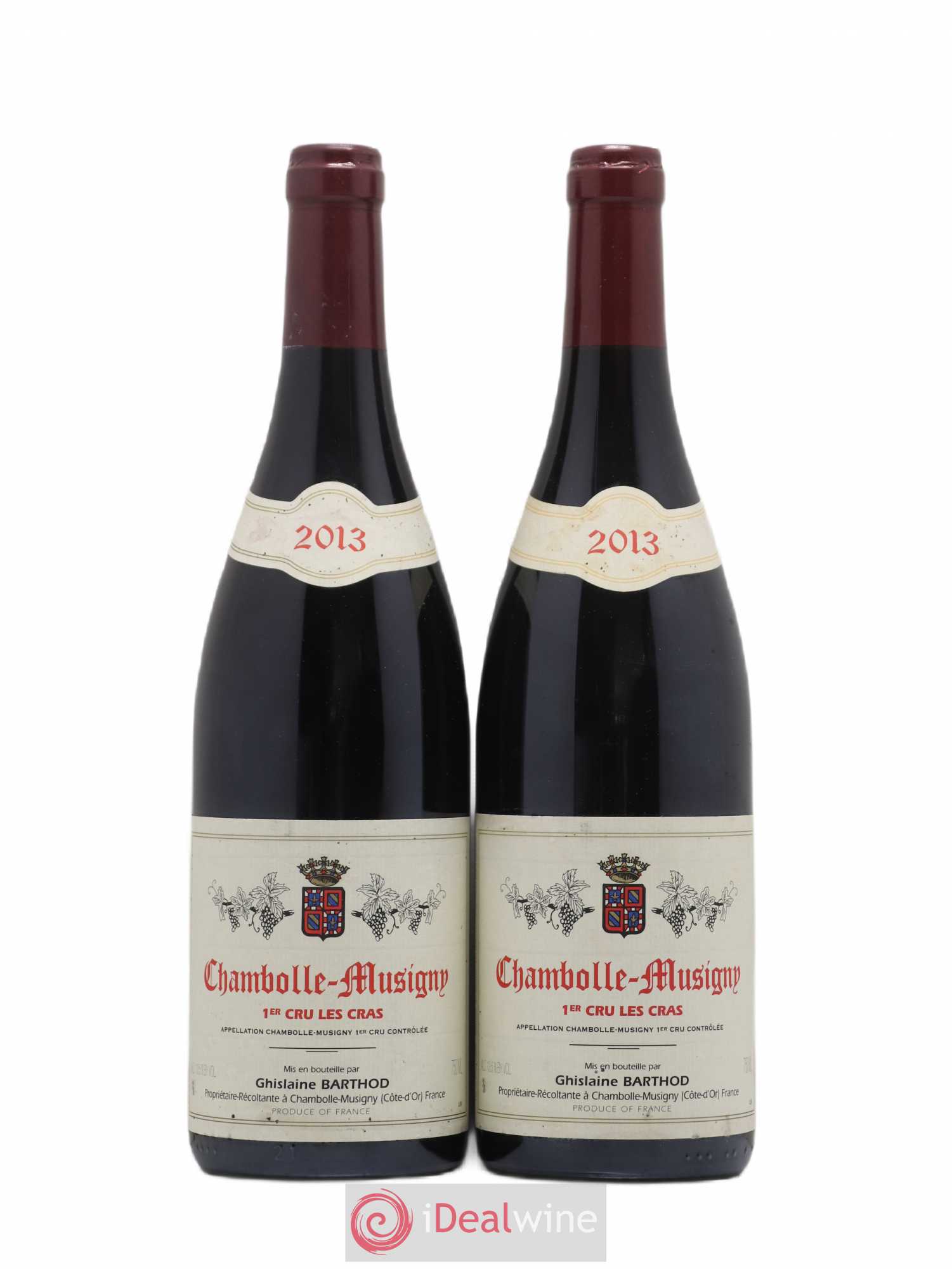Chambolle-Musigny 1er Cru Les Cras Ghislaine Barthod 2013 - Lot de 2 bouteilles - 0