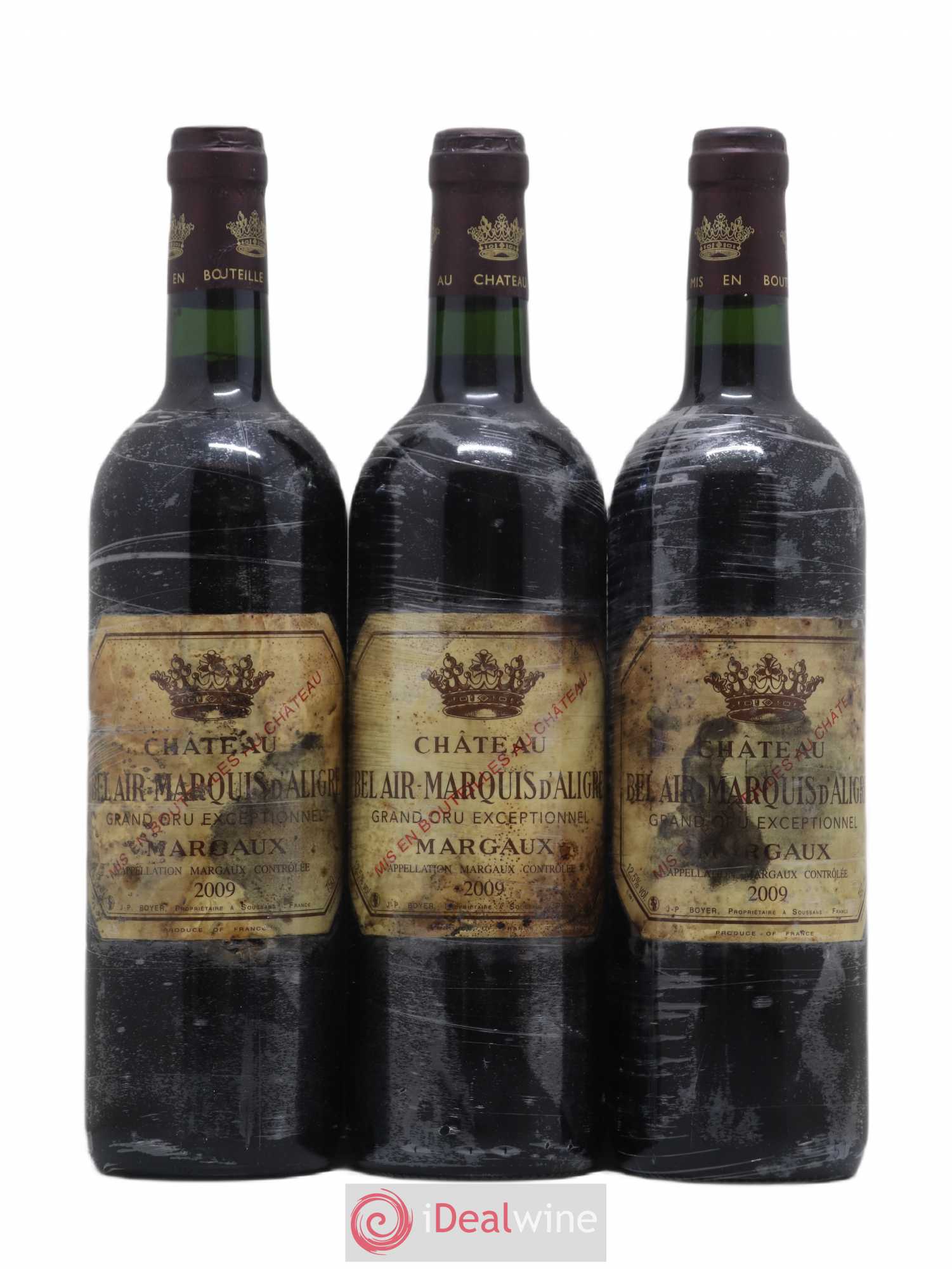 Château Bel Air Marquis d'Aligre 2009 - Lot de 3 bouteilles - 0