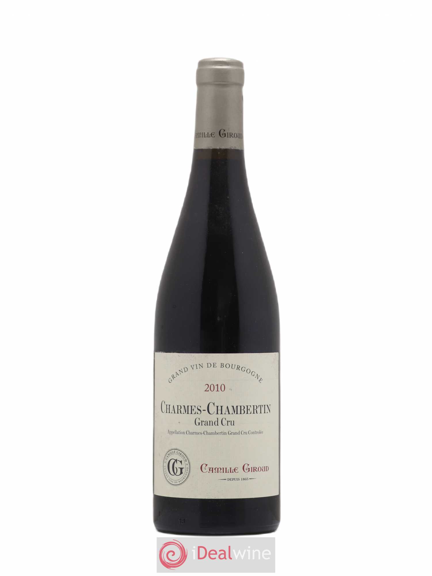 Charmes-Chambertin Grand Cru Camille Giroud 2010 - Lot de 1 bouteille - 0