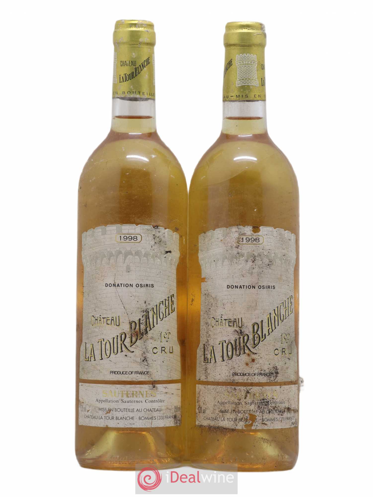 Château la Tour Blanche 1er Grand Cru Classé 1998 - Lotto di 2 bottiglie - 0