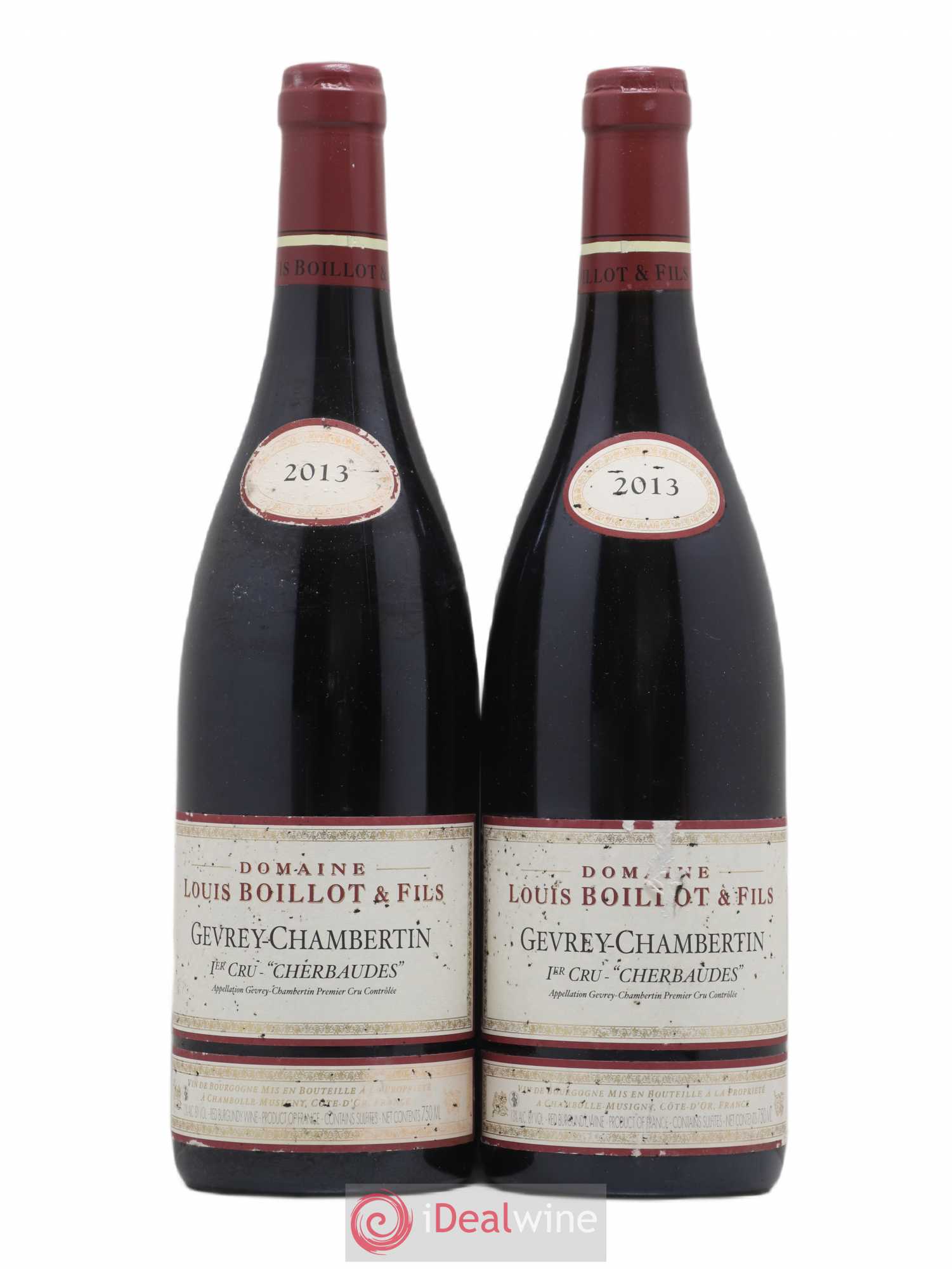Gevrey-Chambertin 1er Cru Cherbaudes Louis Boillot 2013 - Posten von 2 Flaschen - 0