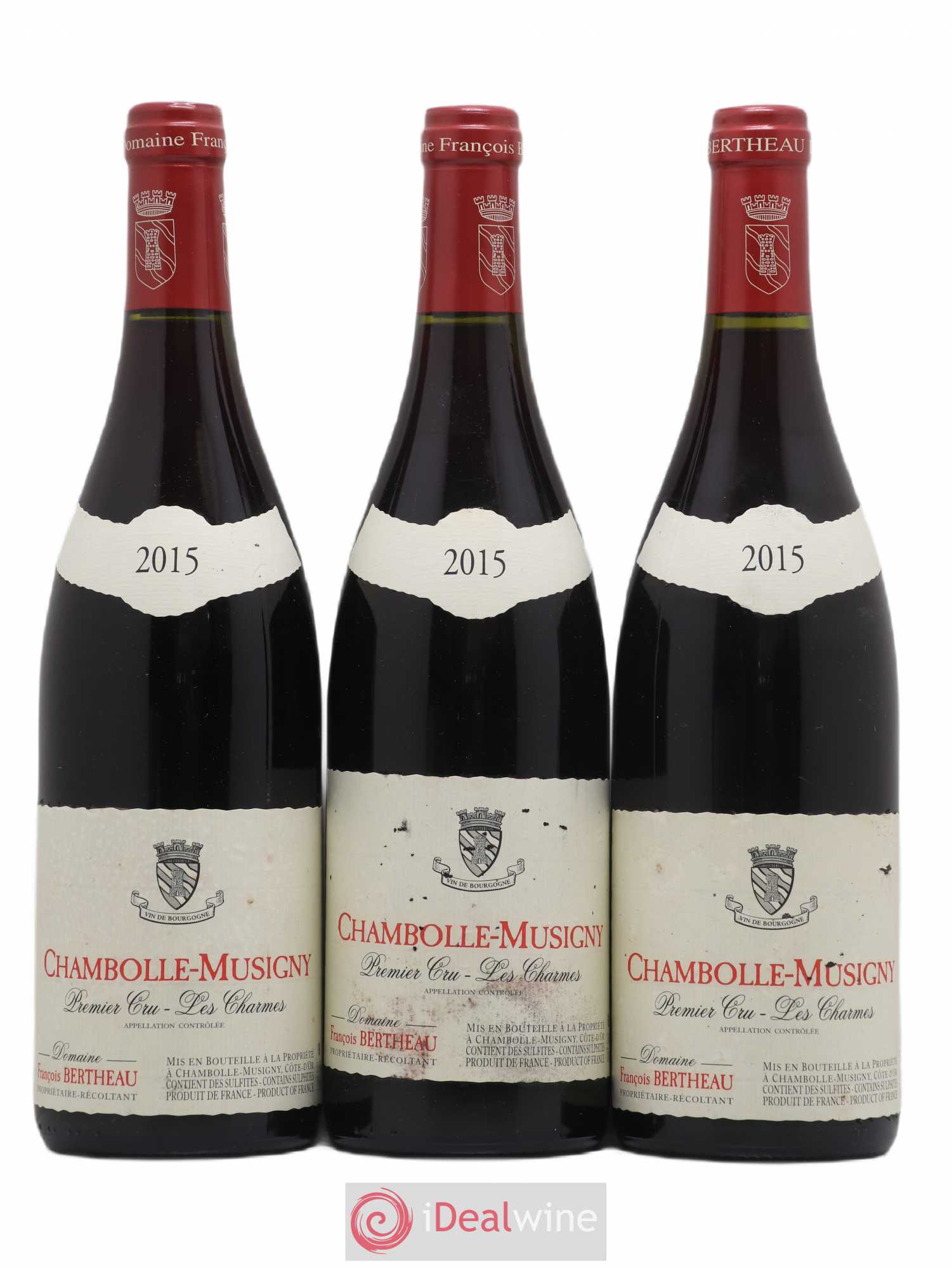 Chambolle-Musigny 1er Cru Les Charmes François Bertheau 2015 - Lot de 3 bouteilles - 0