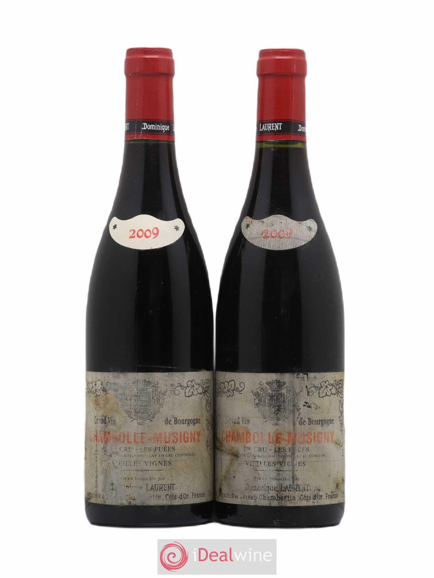 Chambolle-Musigny 1er Cru Les Fuées Vieilles Vignes Dominique Laurent 2009 - Lot de 2 bouteilles - 0