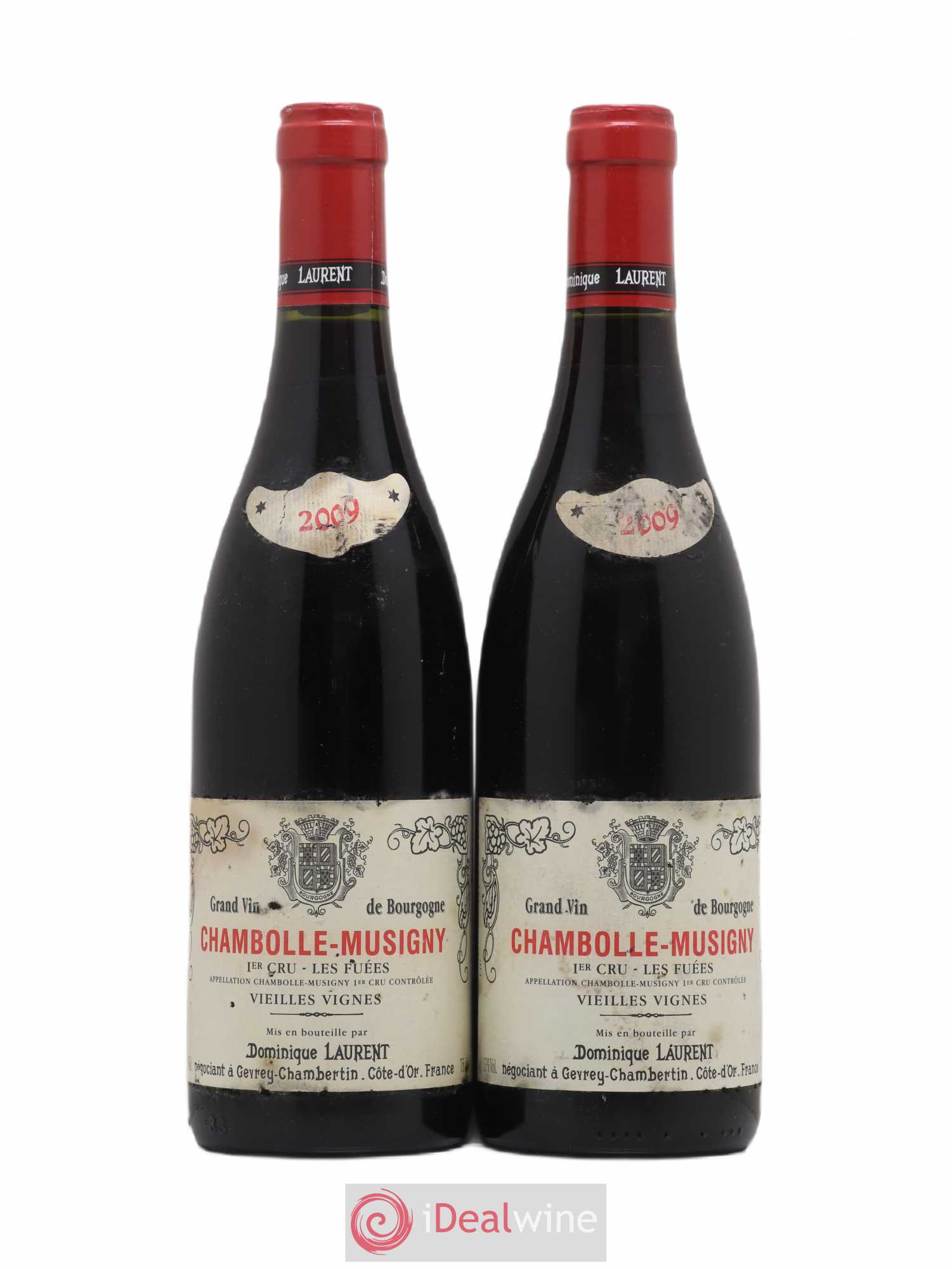 Chambolle-Musigny 1er Cru Les Fuées Vieilles Vignes Dominique Laurent 2009 - Lot de 2 bouteilles - 0