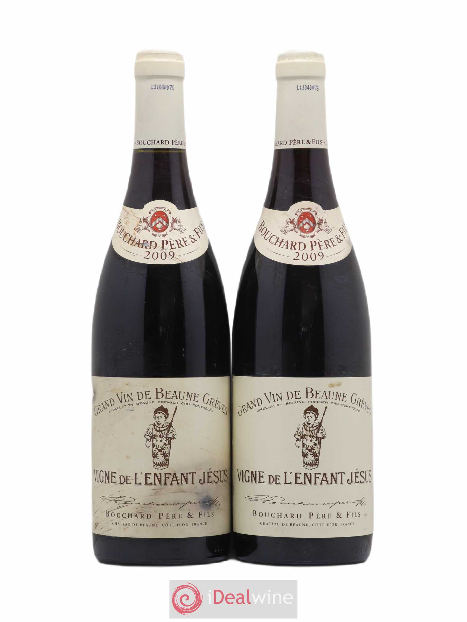 Beaune 1er Cru Grèves - Vigne de l'Enfant Jésus Bouchard Père & Fils 2009 - Lot de 2 bouteilles - 0