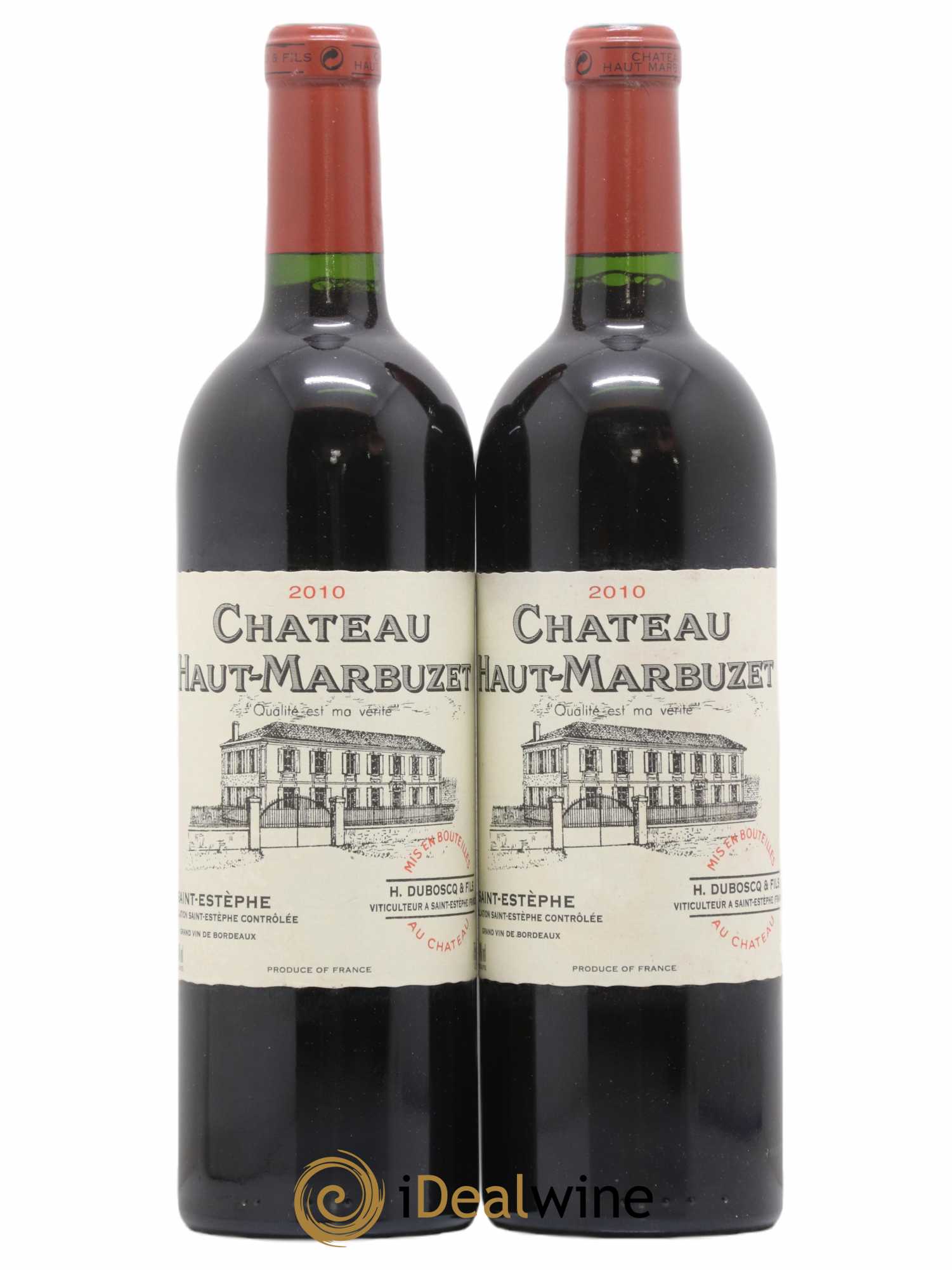 Château Haut Marbuzet 2010 - Lot de 2 bouteilles - 0