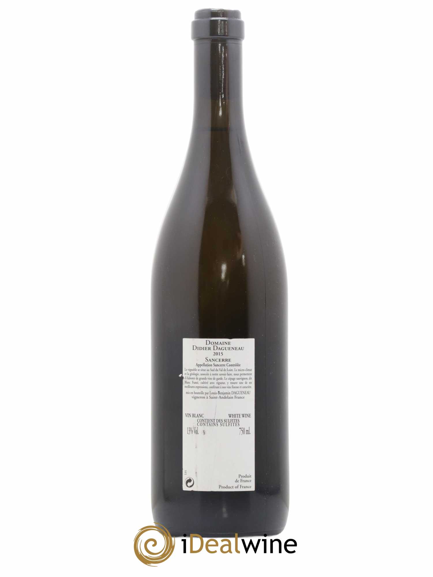 Sancerre En Chailloux Dagueneau 2015 - Lot de 1 bouteille - 1