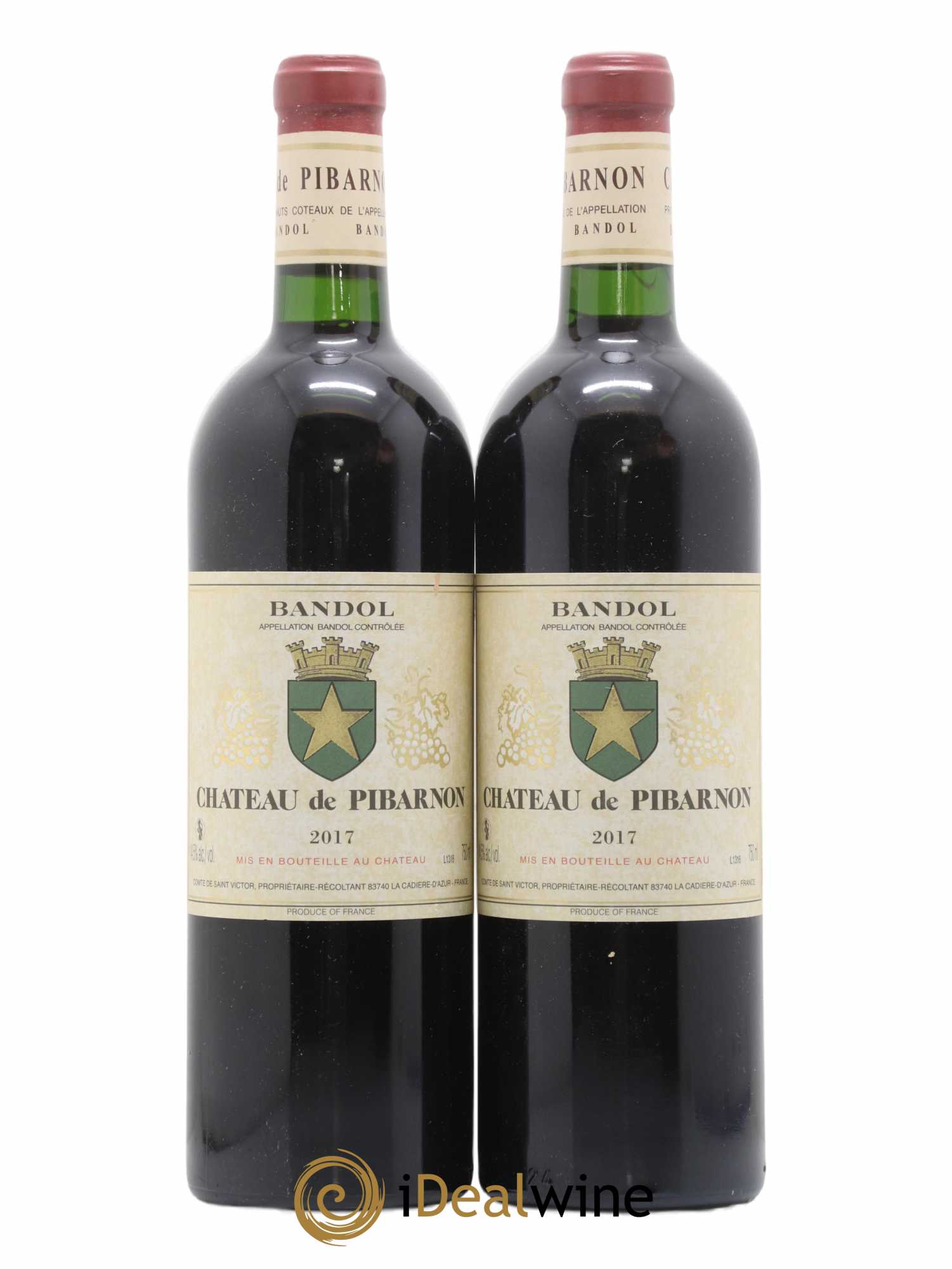 Bandol Château de Pibarnon Comte de Saint-Victor 2017 - Lot de 2 bouteilles - 0
