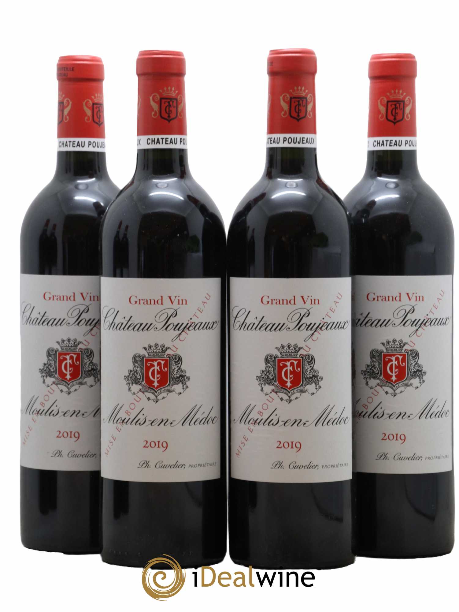 Château Poujeaux 2019 - Lot de 4 bouteilles - 0