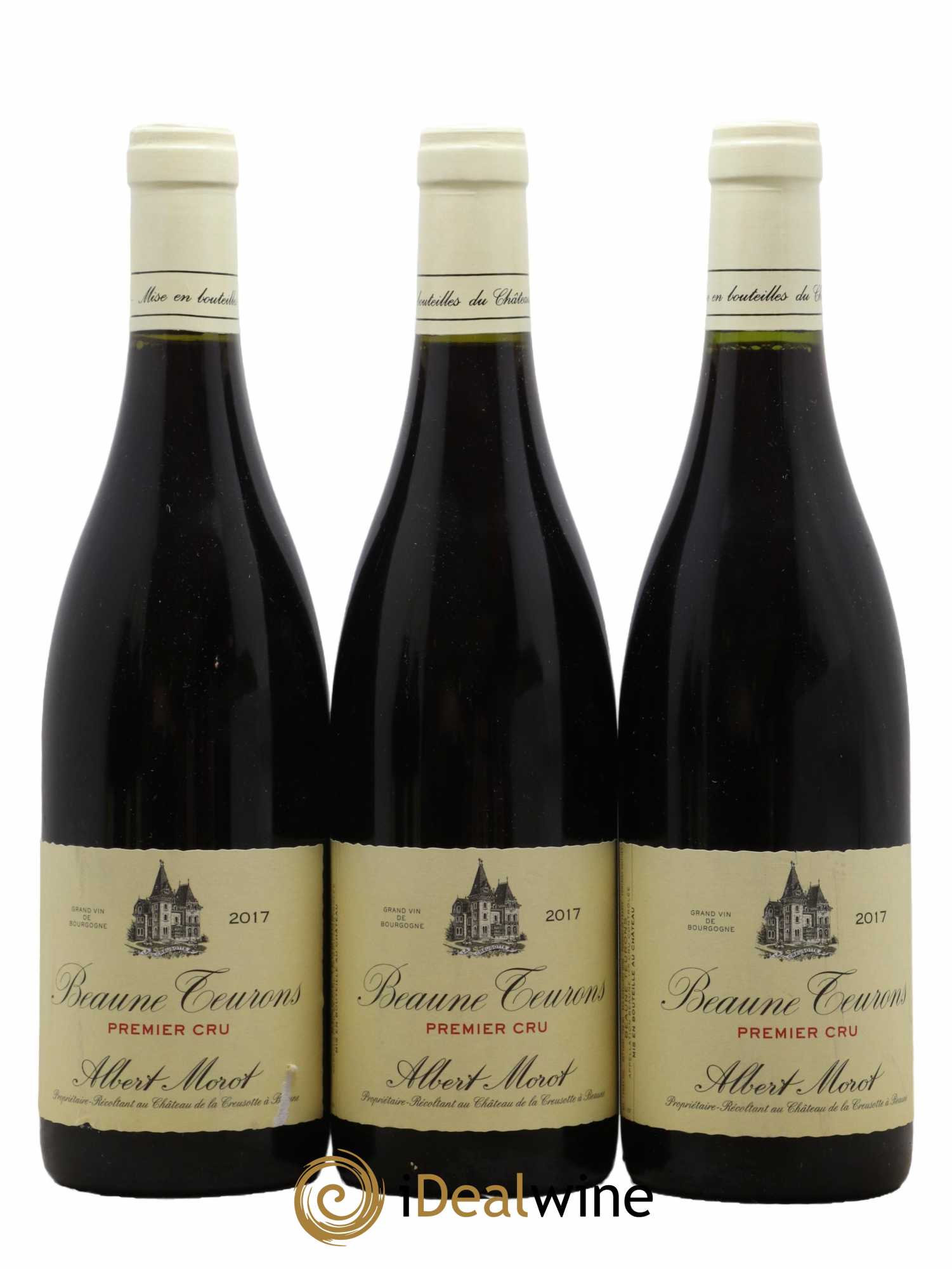 Beaune 1er Cru Les Teurons Domaine Albert Morot 2017 - Lot de 3 bouteilles - 0