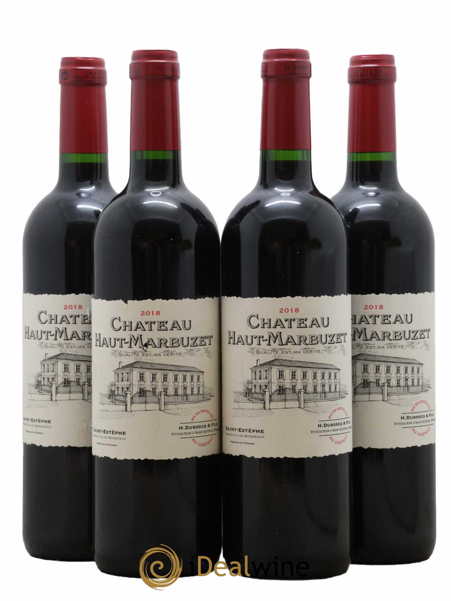 Château Haut Marbuzet 2018 - Lot de 4 bouteilles - 0