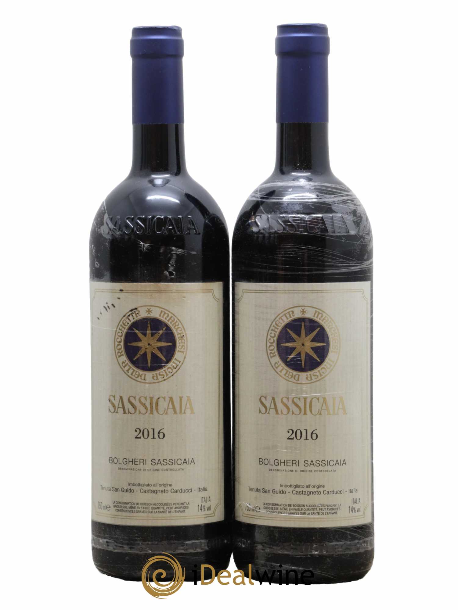 Bolgheri DOC Sassicaia Tenuta San Guido 2016 - Lot of 2 bottles - 0