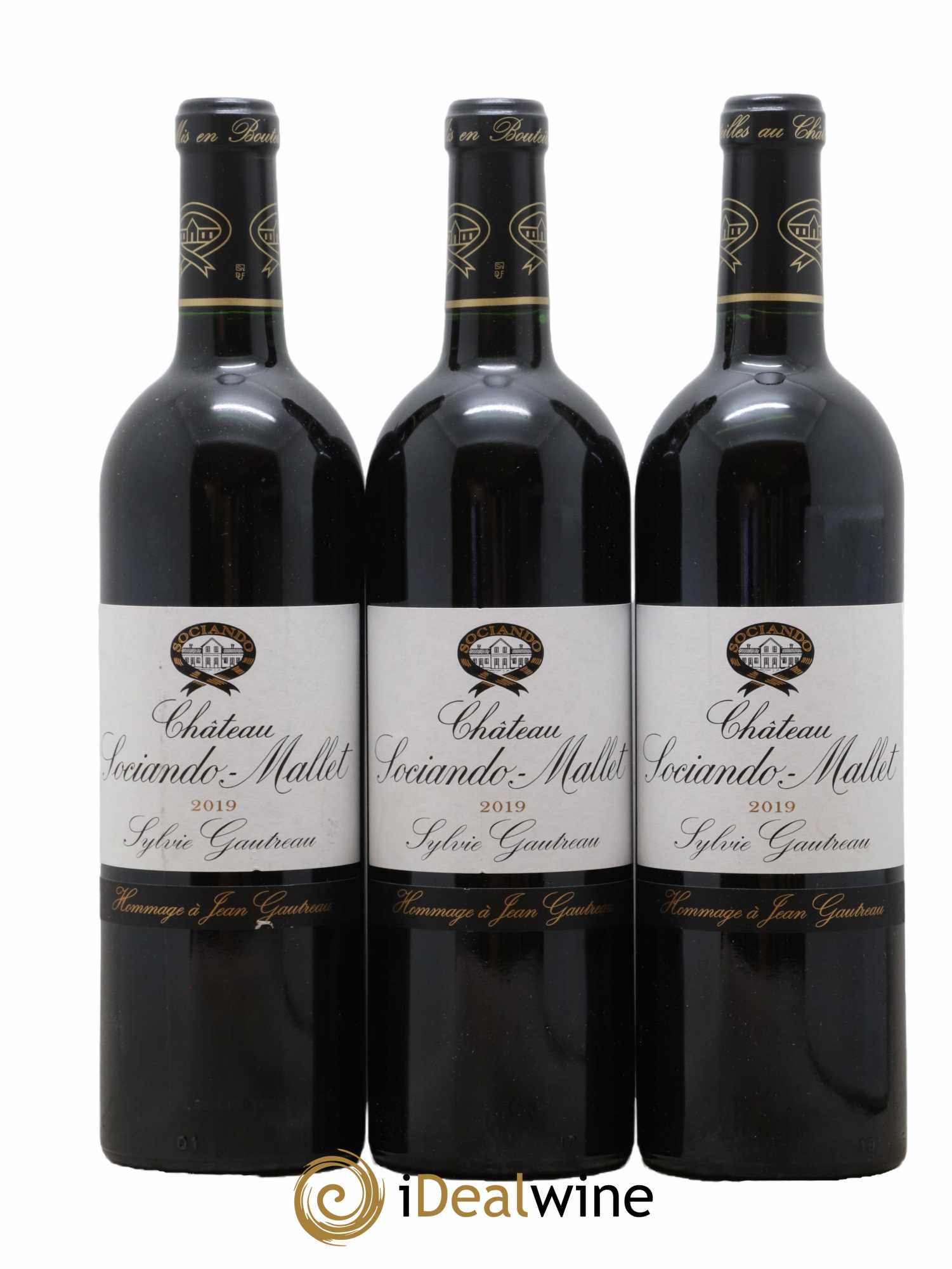 Château Sociando Mallet 2019 - Lot de 3 bouteilles - 0
