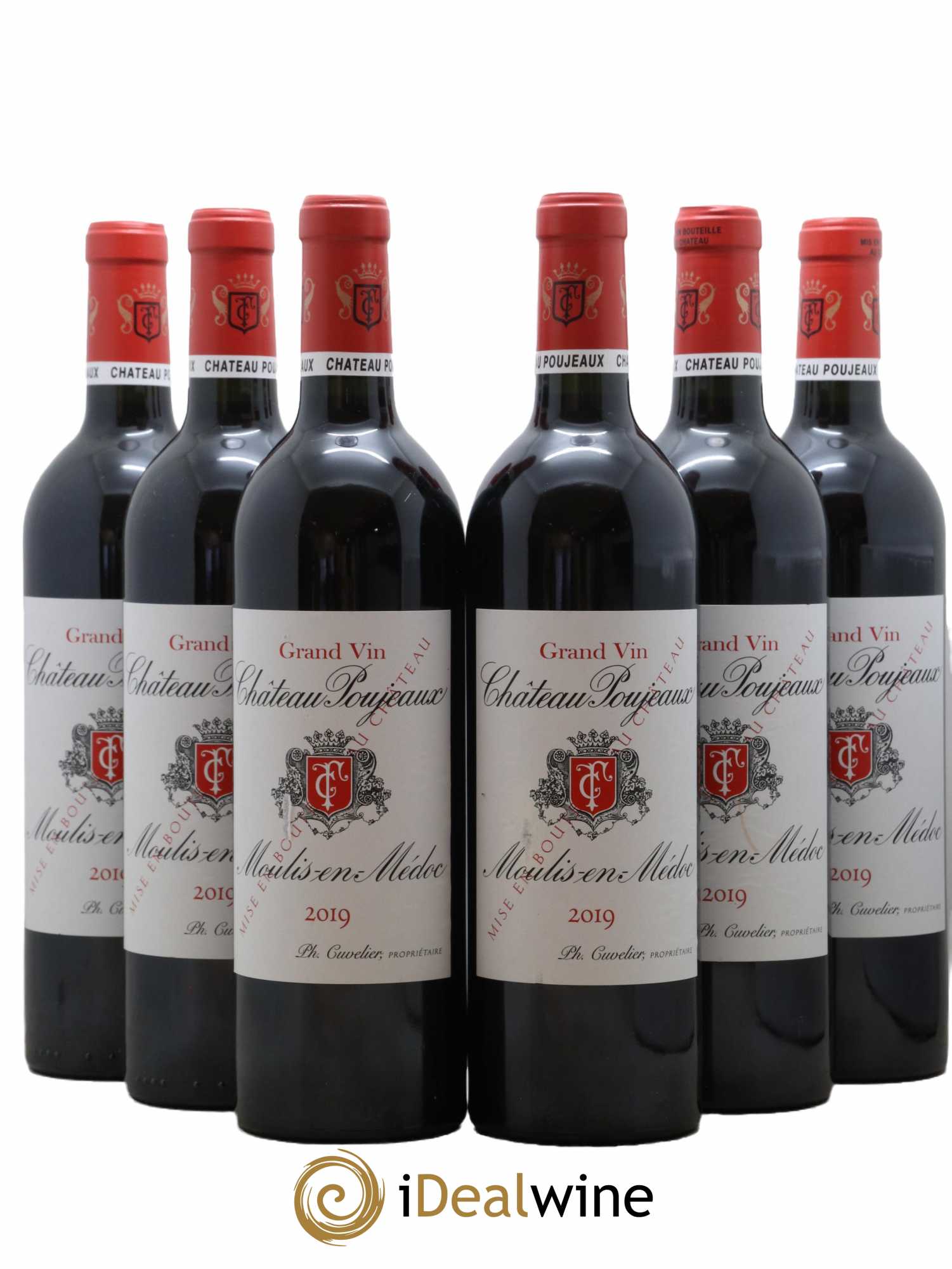 Château Poujeaux 2019 - Lot de 6 bouteilles - 0