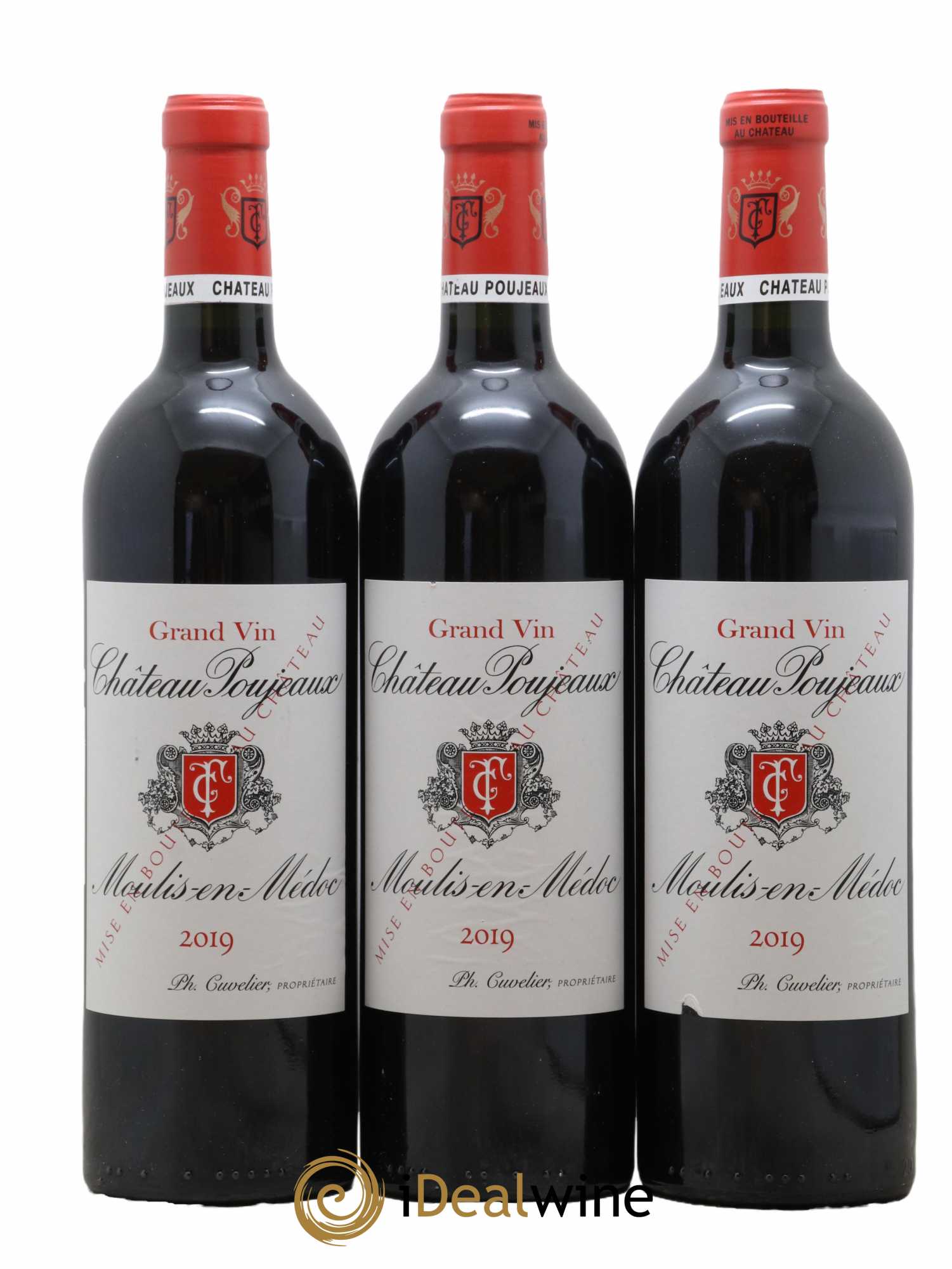 Château Poujeaux 2019 - Lot de 3 bouteilles - 0