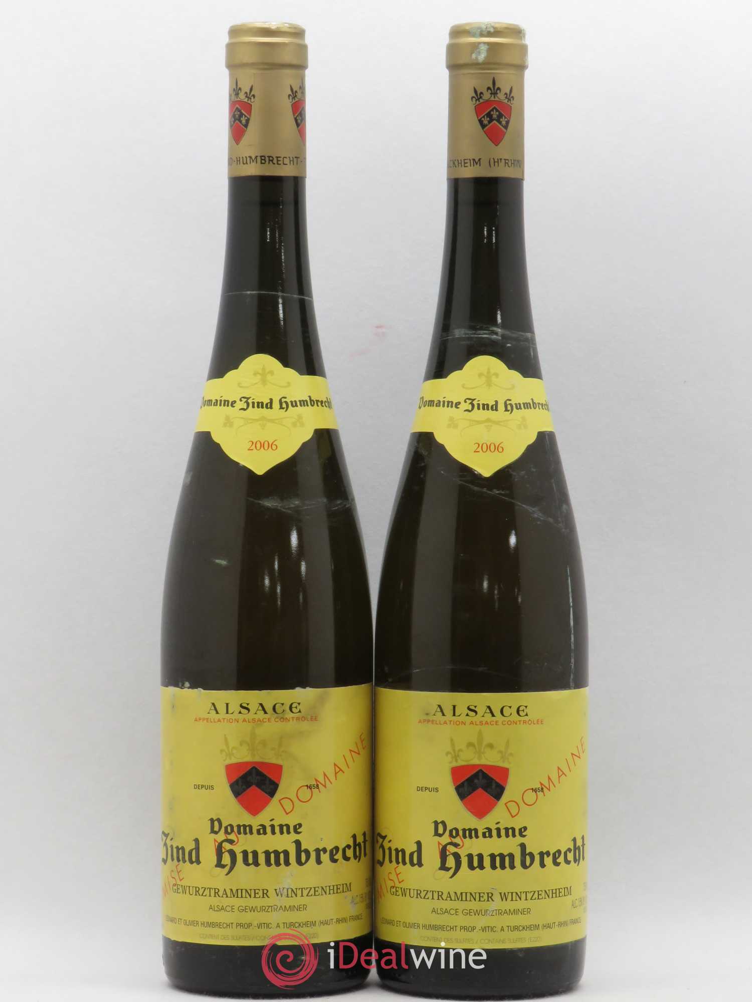Alsace Gewurztraminer Wintzenheim Zind-Humbrecht 2006 - Posten von 2 Flaschen - 0