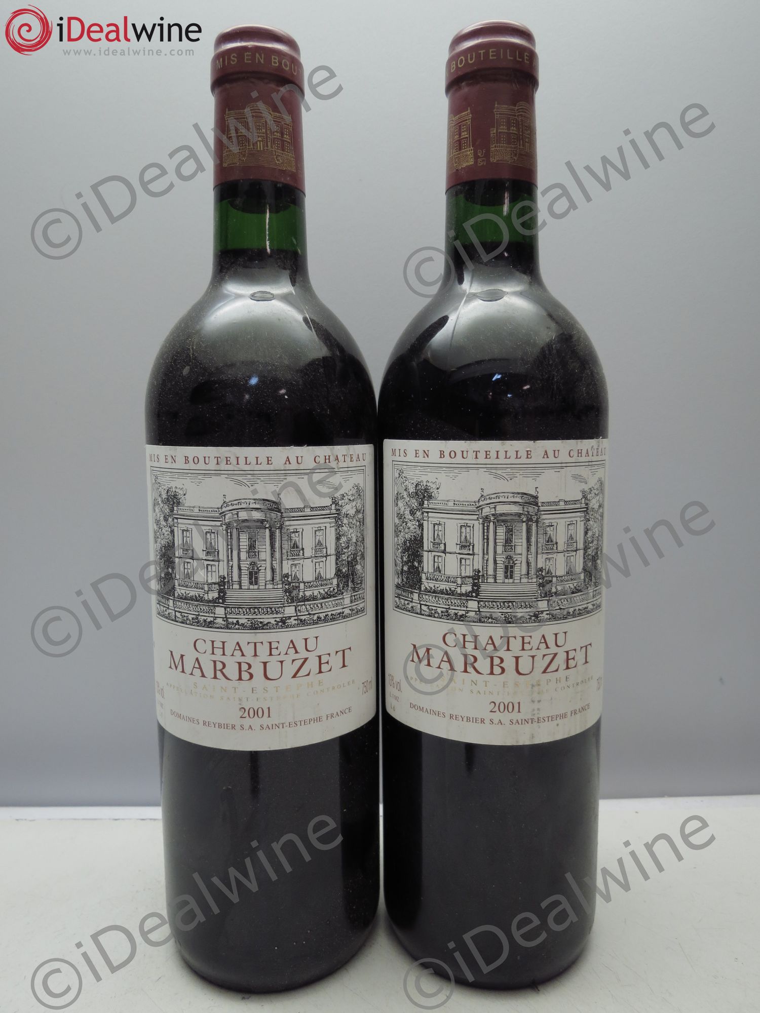 Château de Marbuzet Cru Bourgeois 2001 - Lot de 2 bouteilles - 0