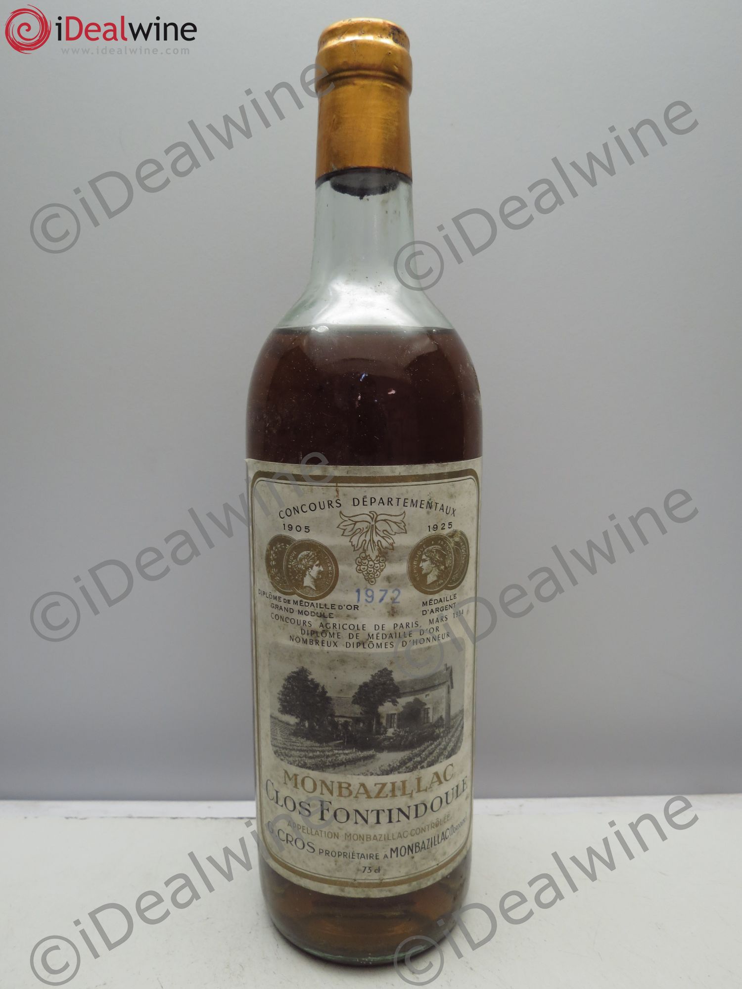 Monbazillac Clos Fontindoule G.Gros 1972 - Posten von 1 Flasche - 0