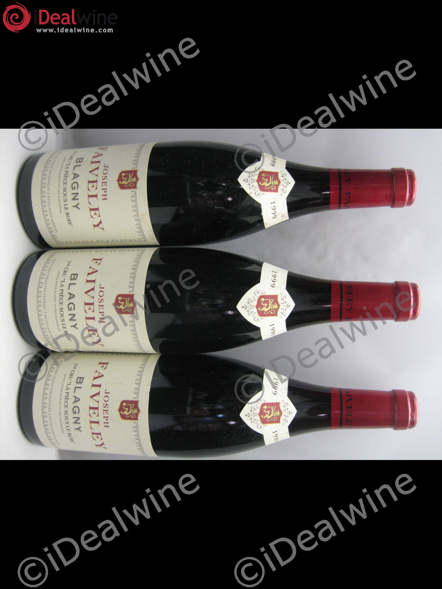 Divers Blagny 1er Cru La Pièce Sous Le Bois Joseph Faiveley 1999 - Posten von 3 Flaschen - 0