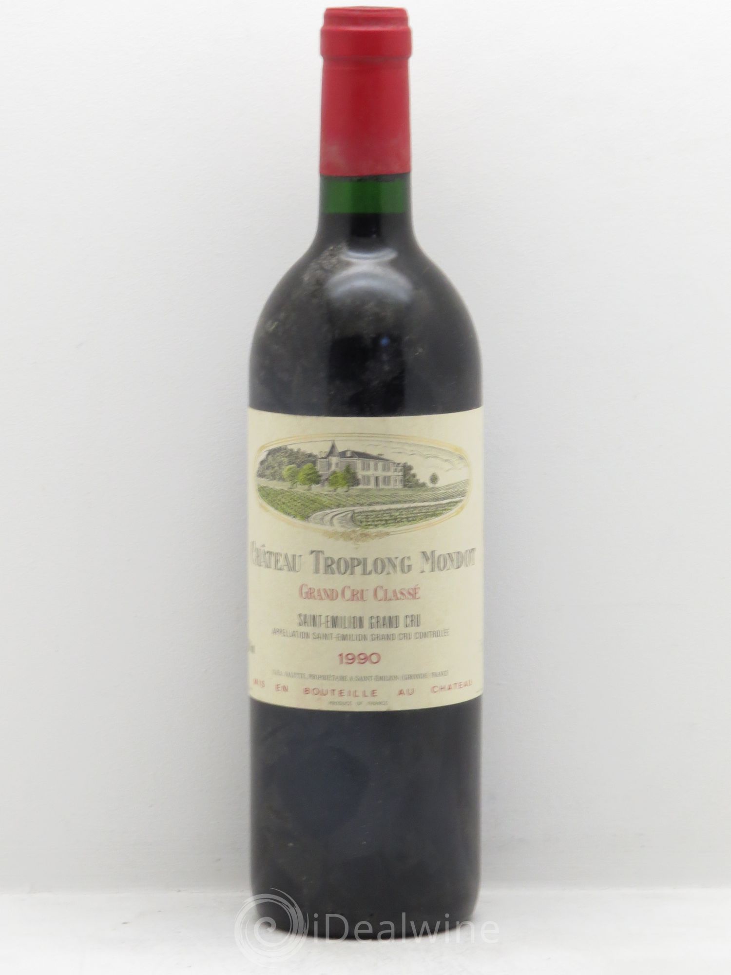 Château Troplong Mondot 1er Grand Cru Classé B 1990 - Lot de 1 bouteille - 0